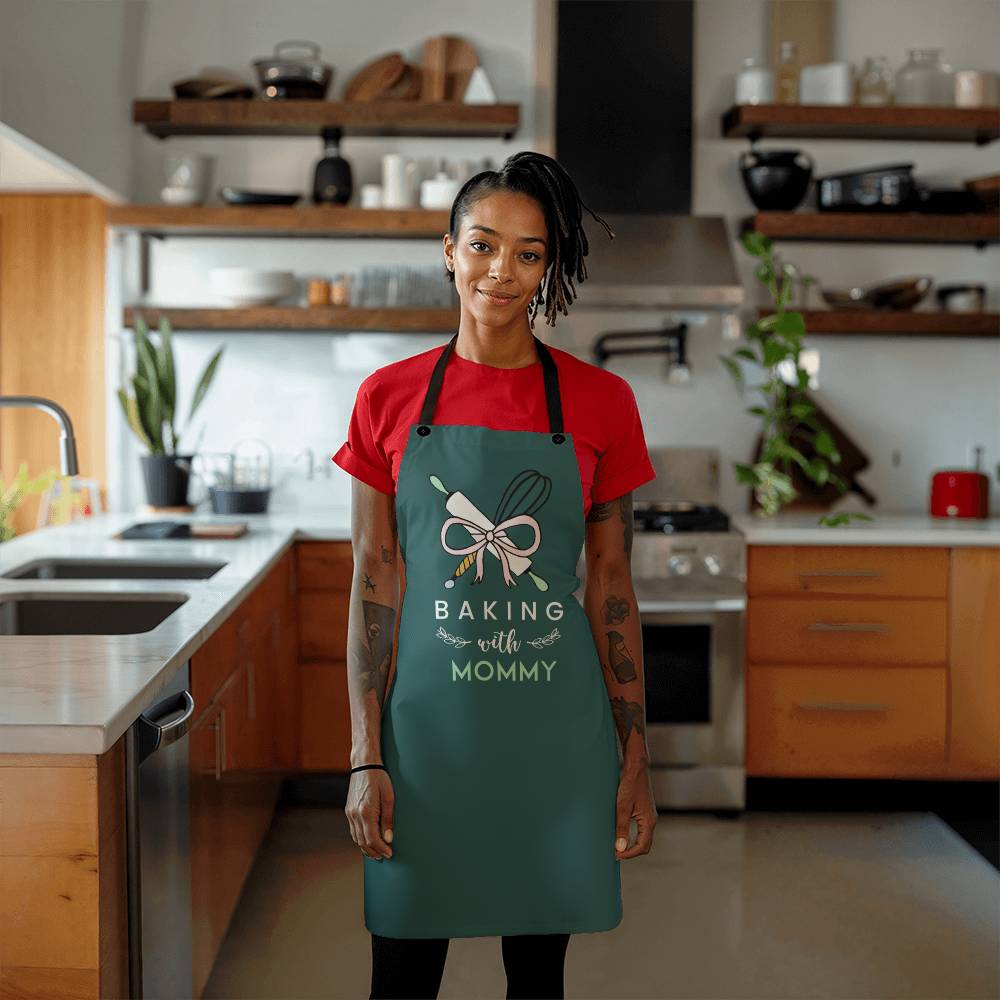 Mom - Gift For Mom - Baking With Mommy - Premium Apron - The Shoppers Outlet