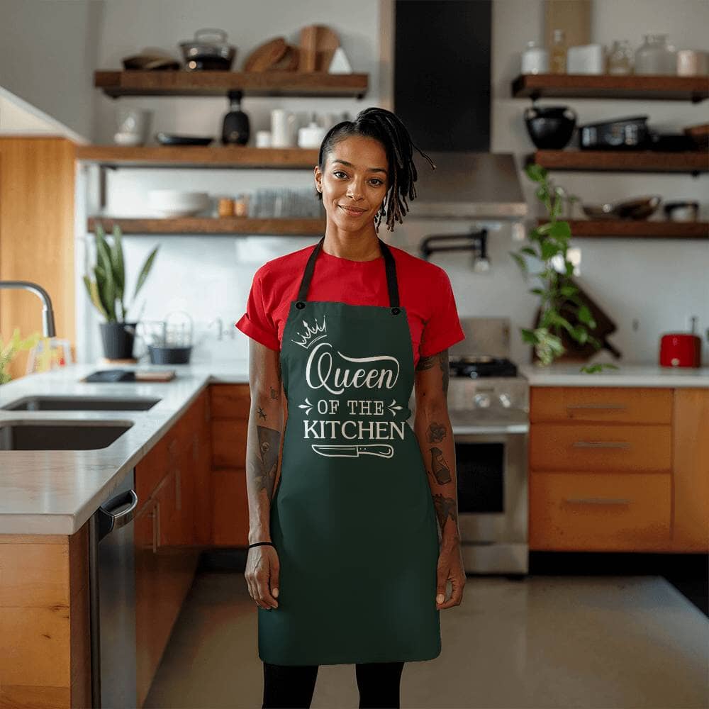 Queen Of The Kitchen - Gift For Her - Premium Apron - The Shoppers Outlet