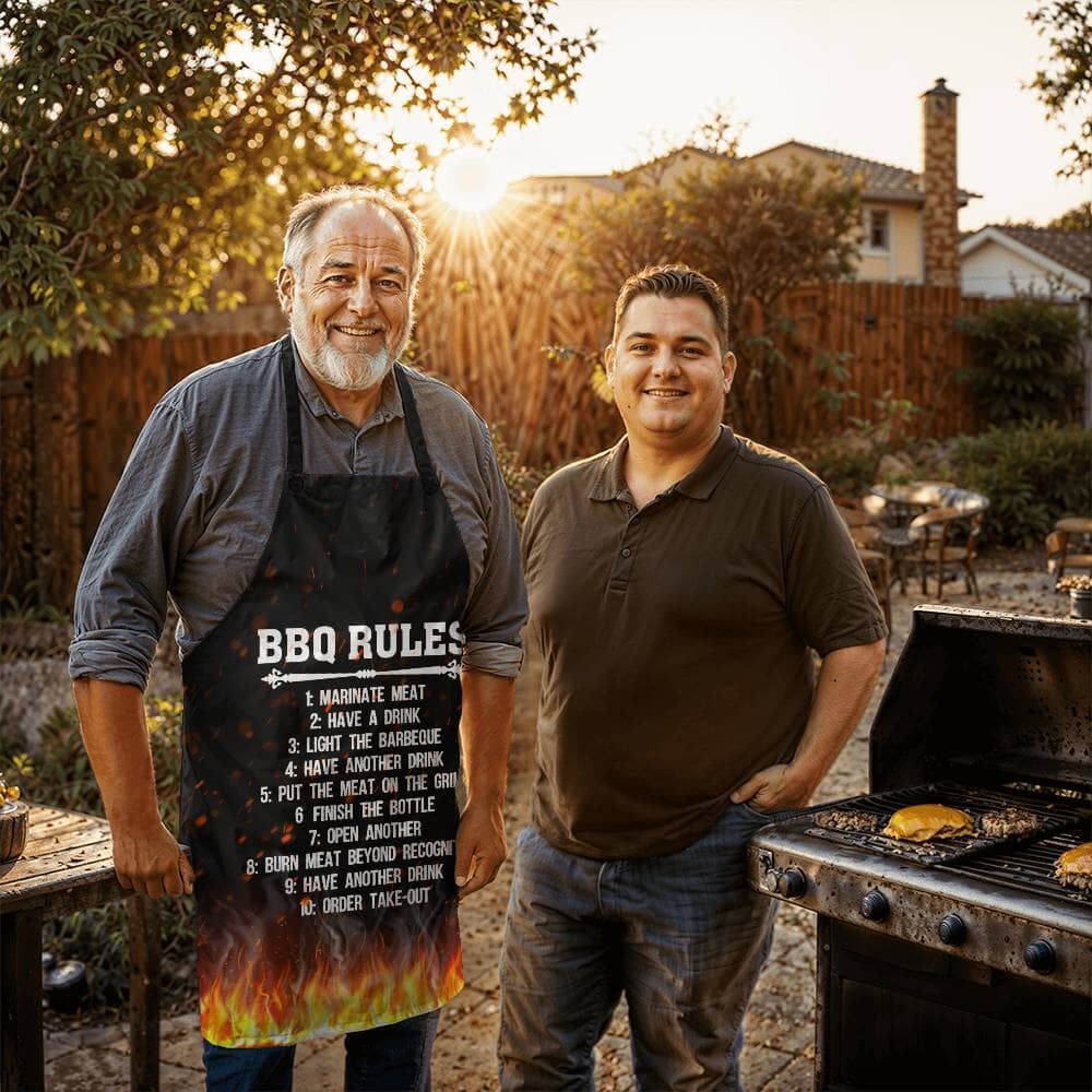 BBQ RULES - Premium Apron - The Shoppers Outlet