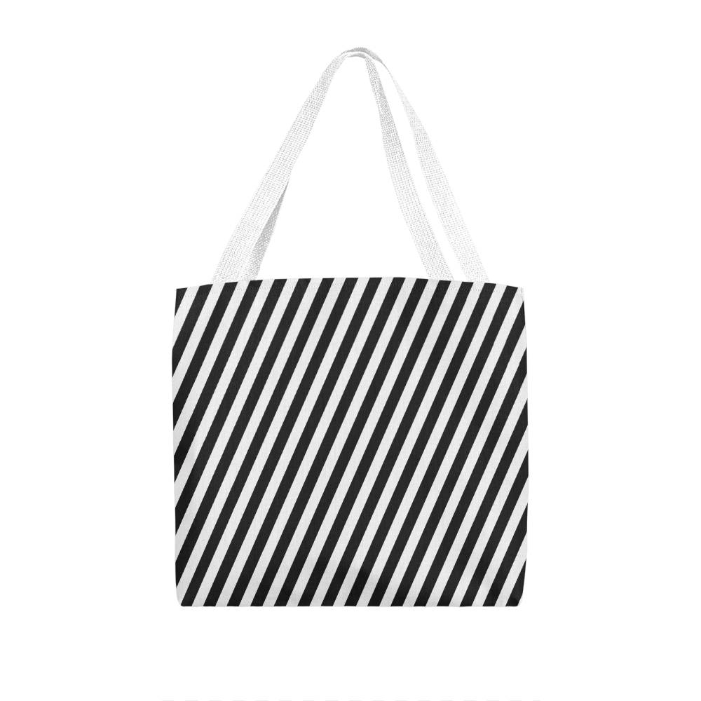 Diagonal Stripes Pattern Design - Classic Tote Bags - The Shoppers Outlet