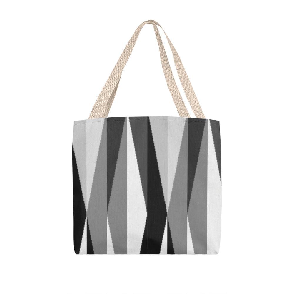 Black Gray White Maze Design - Classic Tote Bags - The Shoppers Outlet
