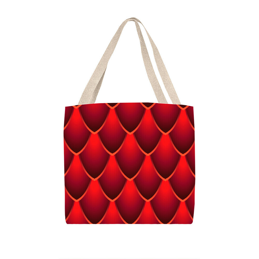 Red Dragon Scales Design - Classic Tote Bags - The Shoppers Outlet