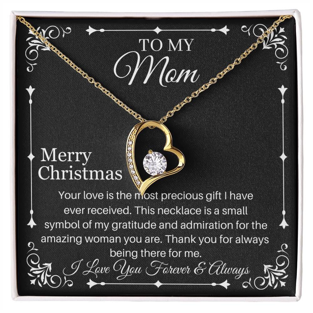 Gift For Mom - Your Love Is The Most Precious Gift - Merry Christmas - Forever Love Necklaces - The Shoppers Outlet
