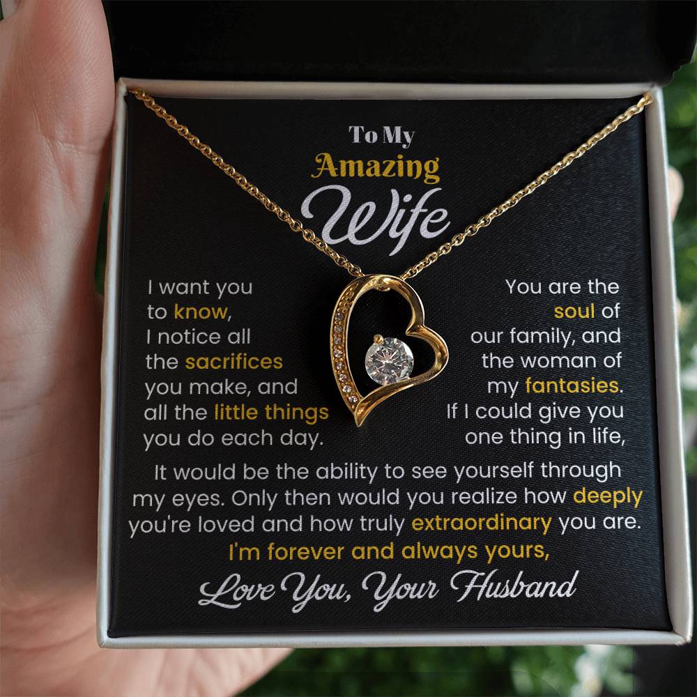 Gift For Wife - I Want You To Know - Forever Love Necklace - The Shoppers Outlet