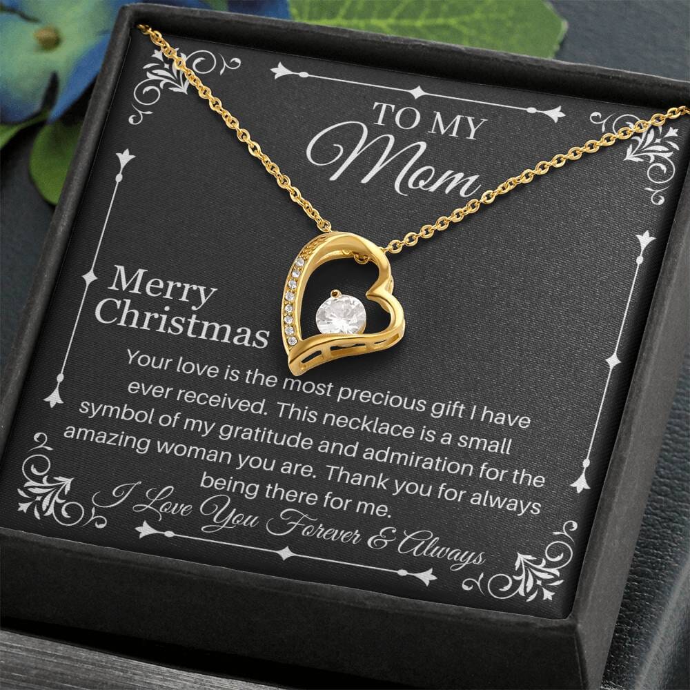 Gift For Mom - Your Love Is The Most Precious Gift - Merry Christmas - Forever Love Necklaces - The Shoppers Outlet