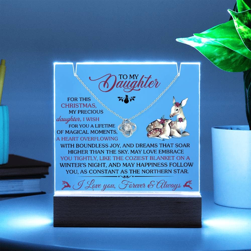 Gift For Daughter - For This Christmas My Precious Daughter I Wish - Keepsake Acrylic Bundle - The Shoppers Outlet