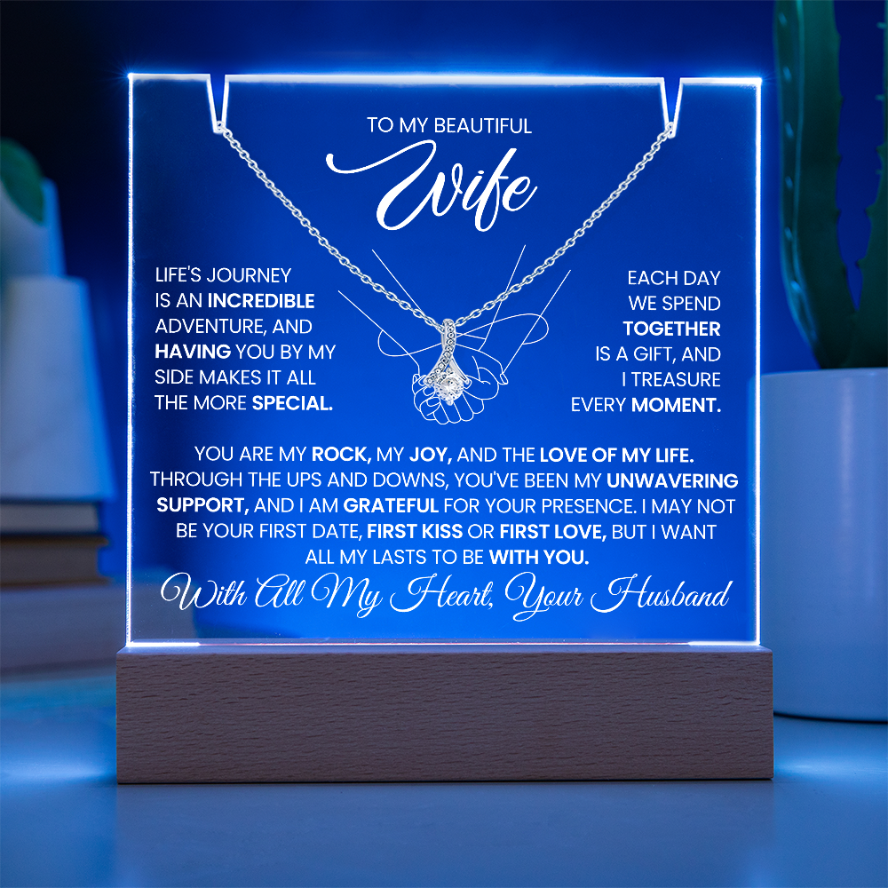 GIFT FOR WIFE - LIFE'S JOURNEY -ACRYLIC AND ALLURING BEAUTY NECKLACE BUNDLE - The Shoppers Outlet