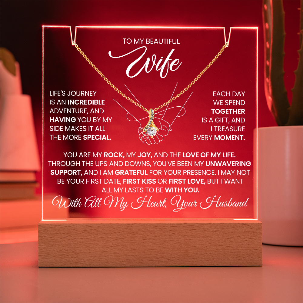 GIFT FOR WIFE - LIFE'S JOURNEY -ACRYLIC AND ALLURING BEAUTY NECKLACE BUNDLE - The Shoppers Outlet