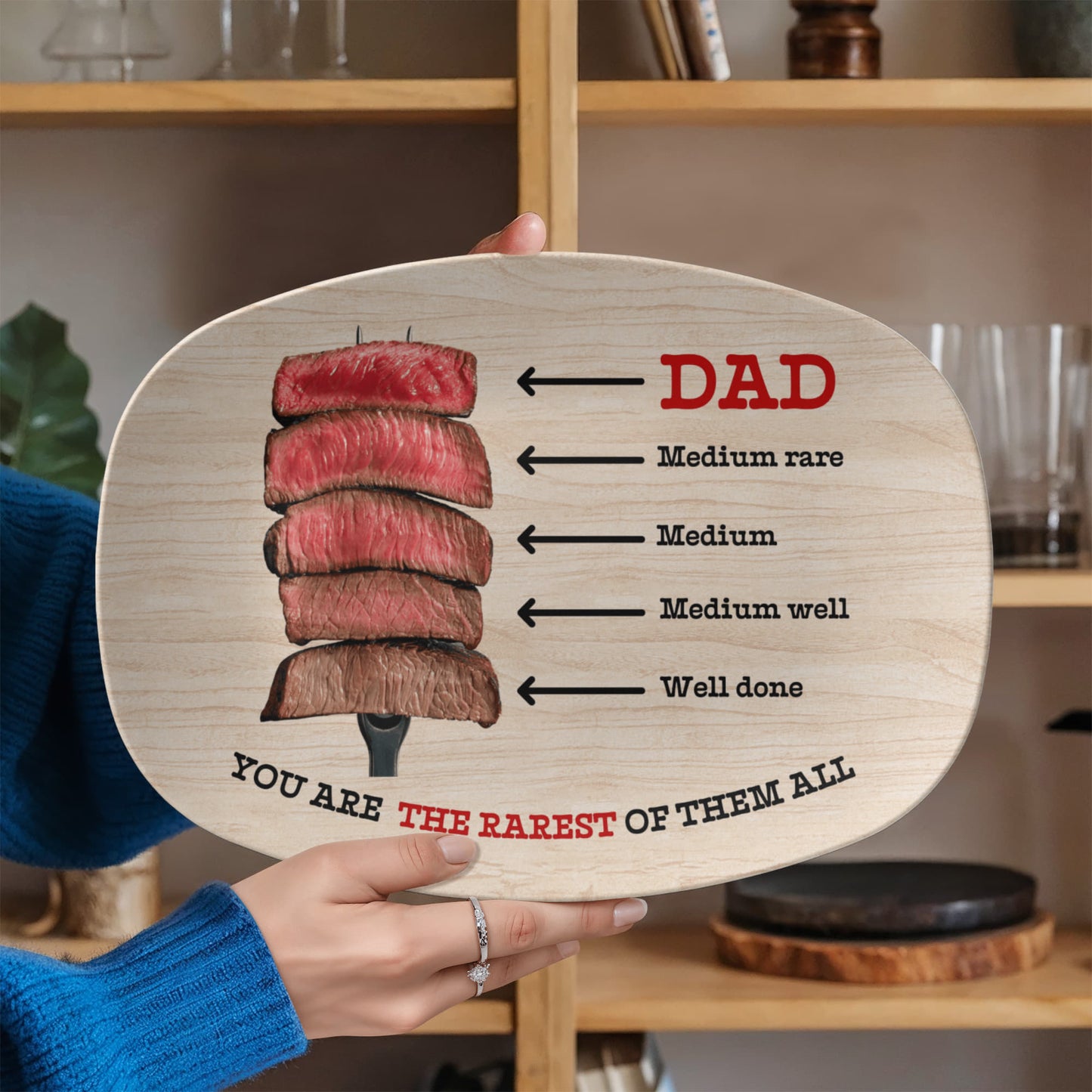 Gift For Dad - You Are The Rarest Of Them All - Grilling Platter - The Shoppers Outlet