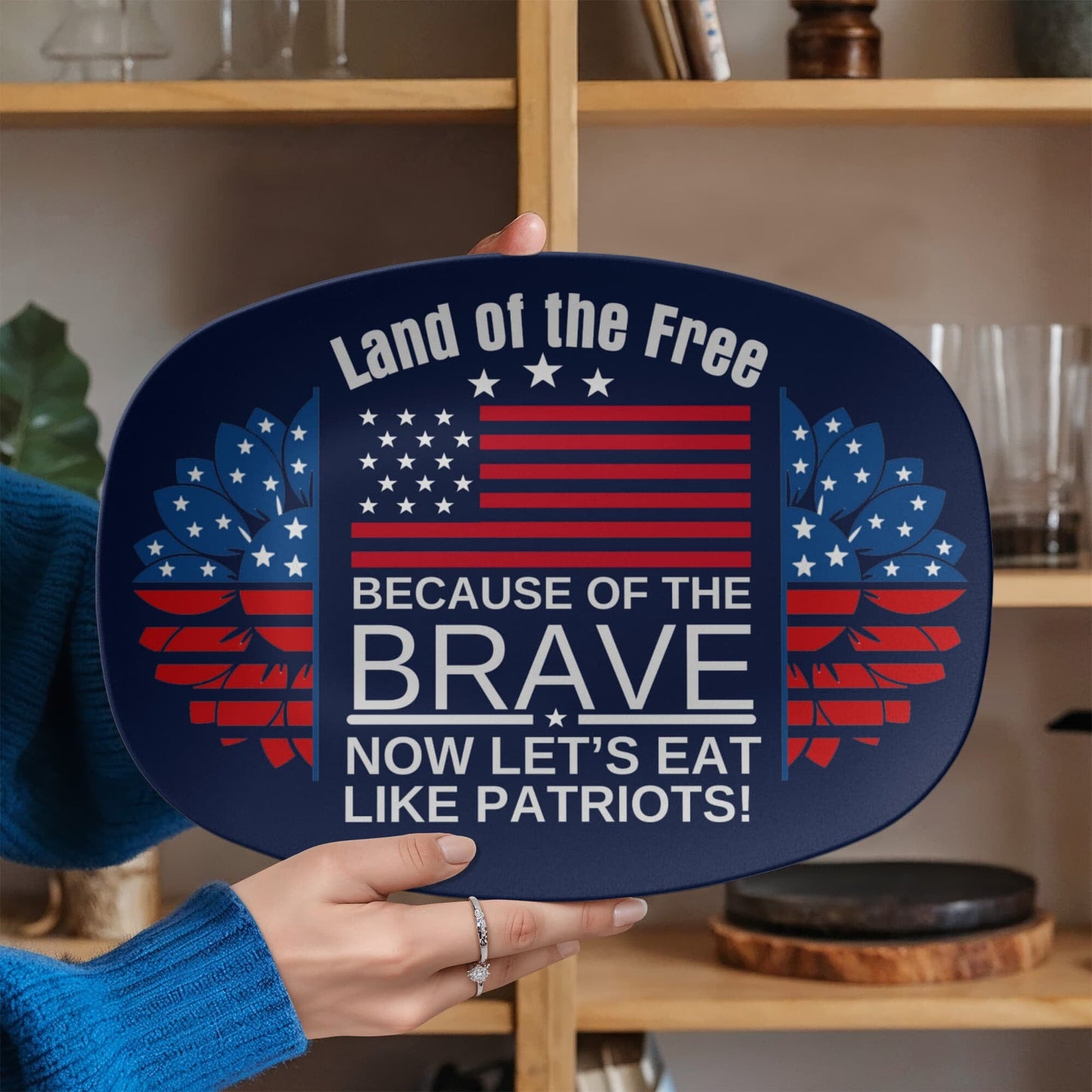 Patriots Platter - Land Of The Free - Grilling Platter - The Shoppers Outlet