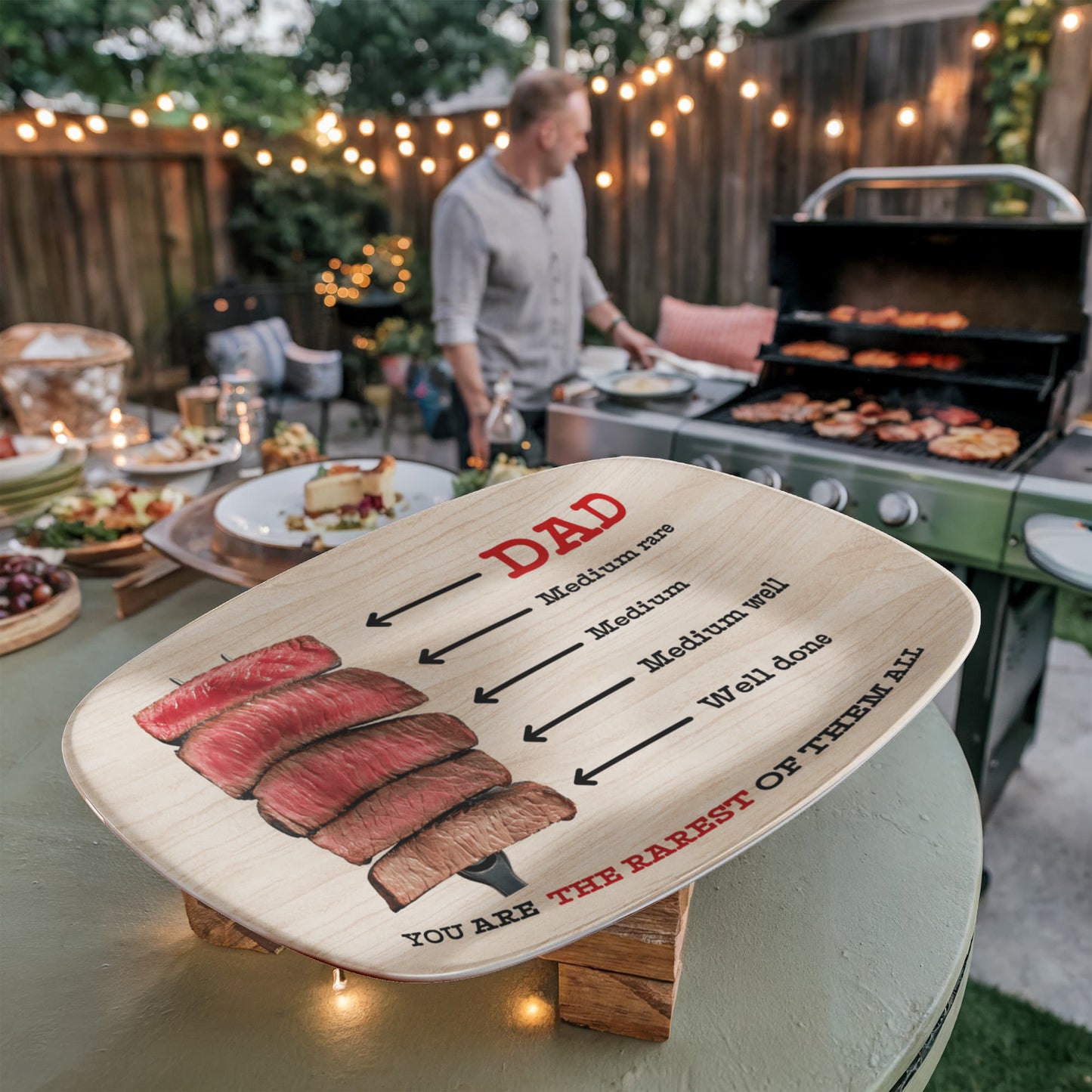 Gift For Dad - You Are The Rarest Of Them All - Grilling Platter - The Shoppers Outlet
