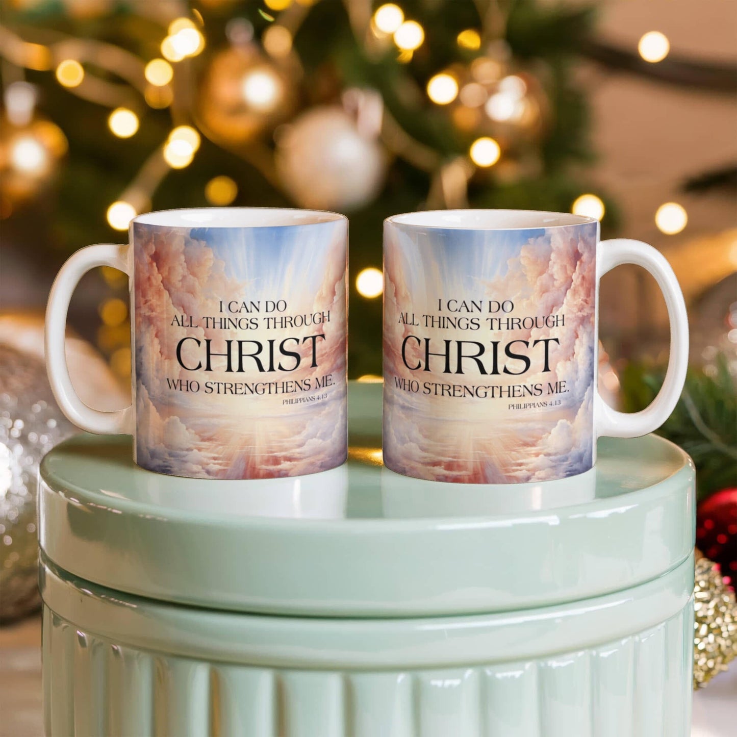 "Faith - I Can Do All Things Through Christ - Ceramic Mug - The Shoppers Outlet