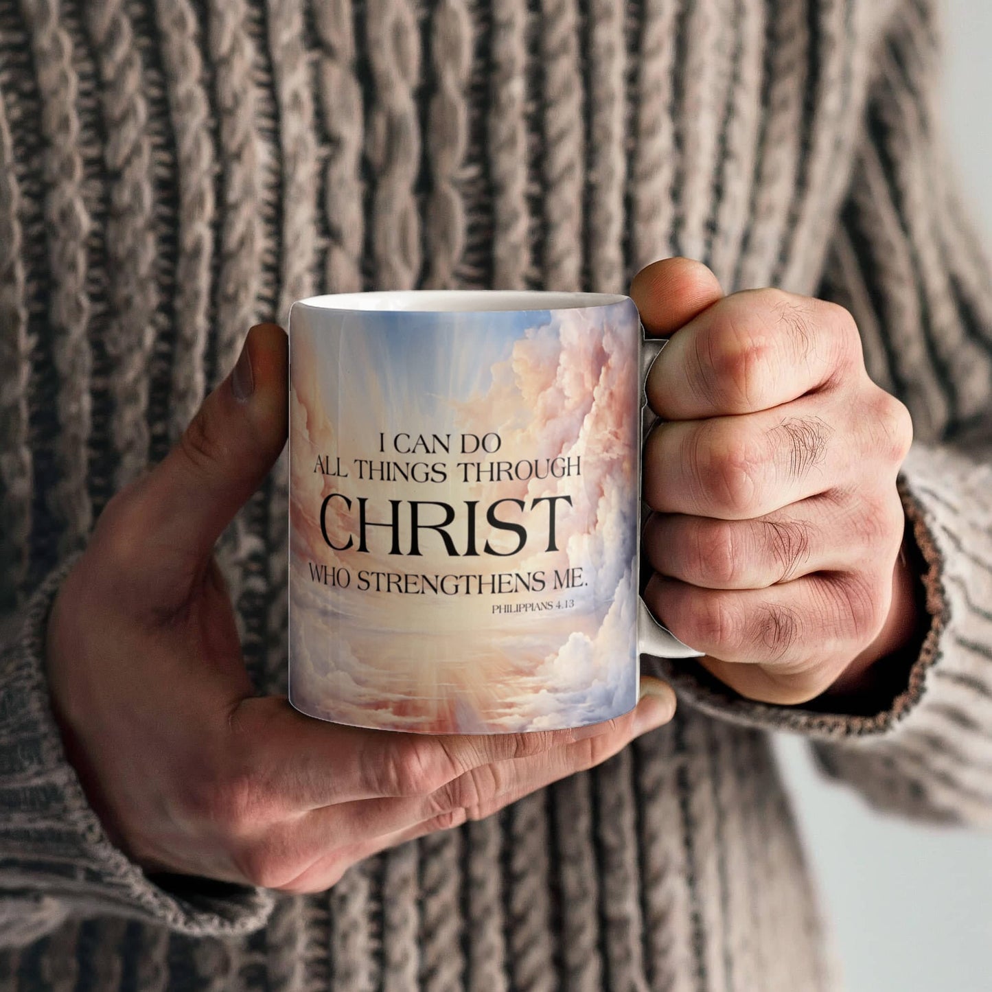 "Faith - I Can Do All Things Through Christ - Ceramic Mug - The Shoppers Outlet