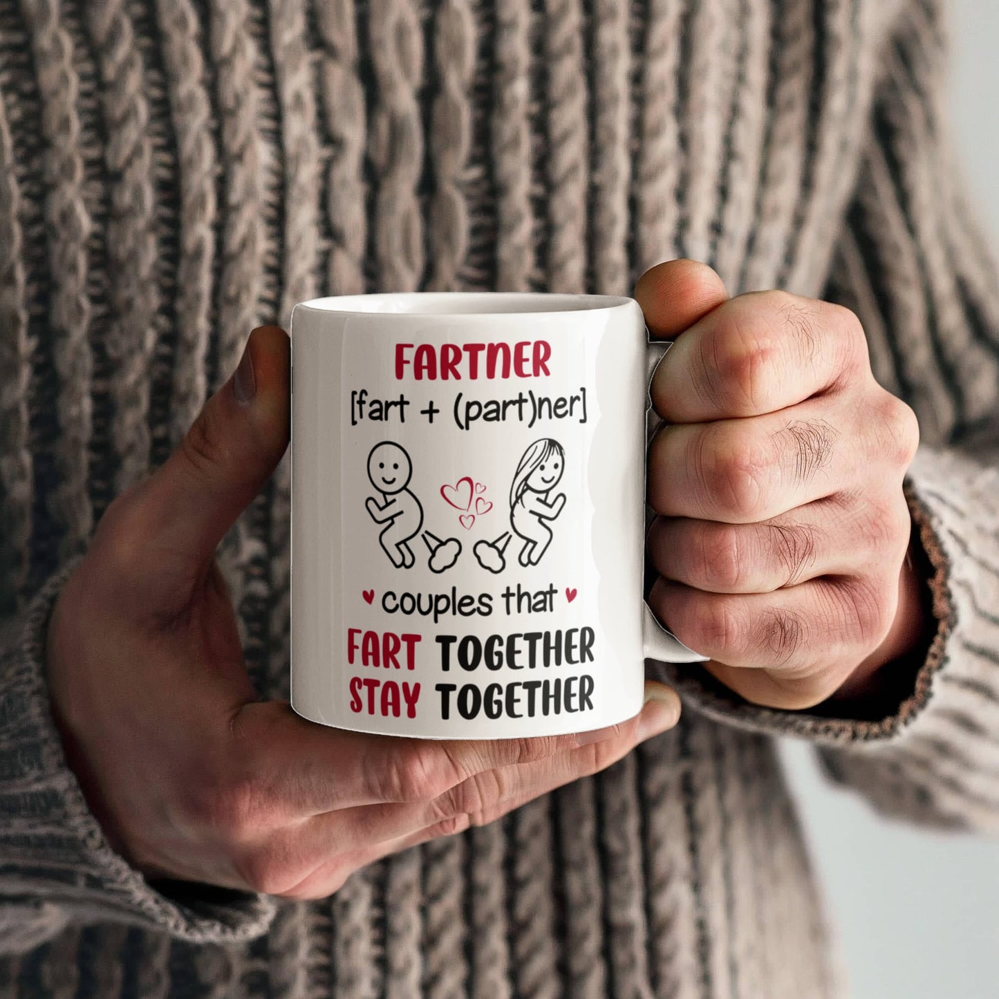 Funny - Fartner Couples - Ceramic Mug - The Shoppers Outlet