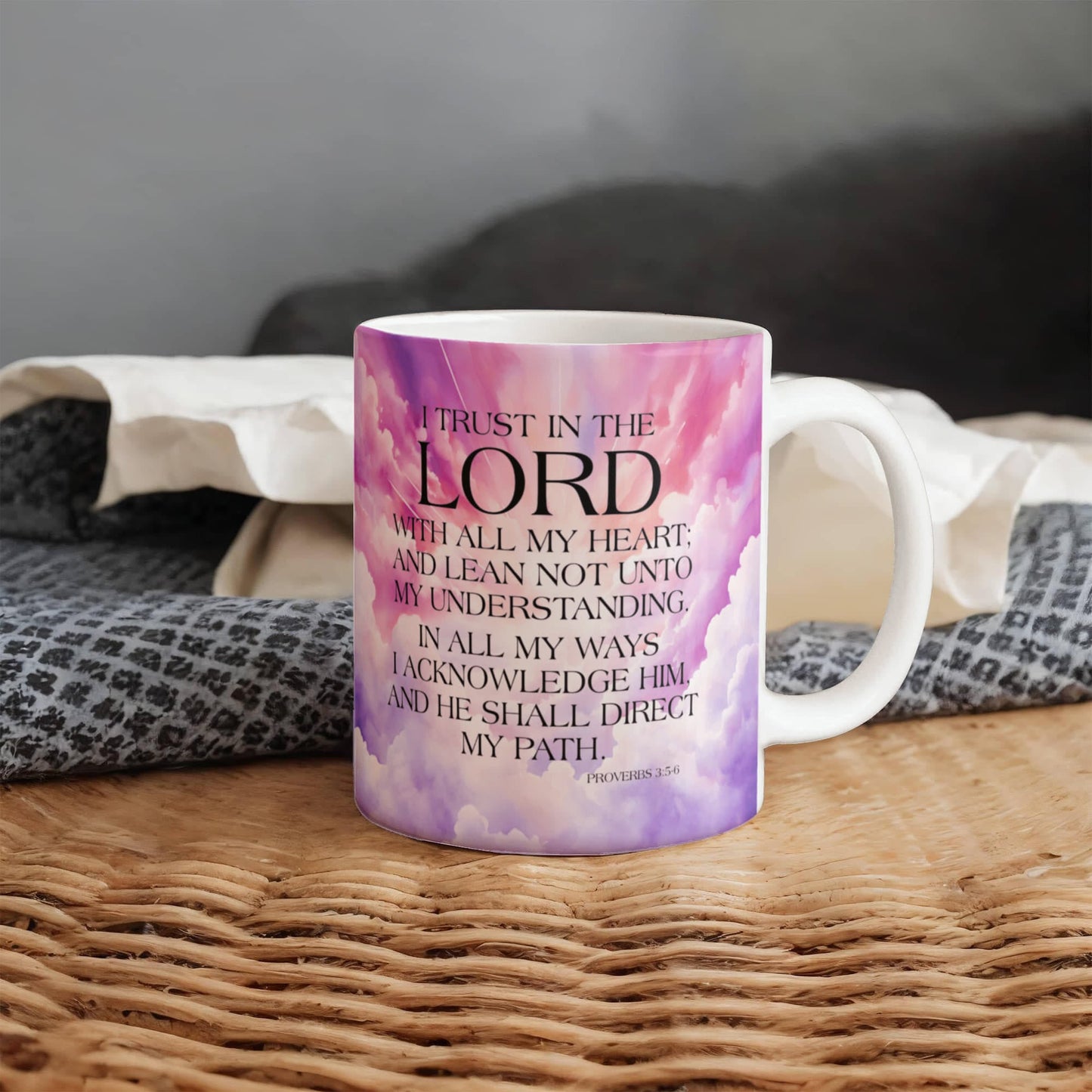 Faith - I Trust In The Lord - Proverbs 3:5-6 - Ceramic Mug - The Shoppers Outlet