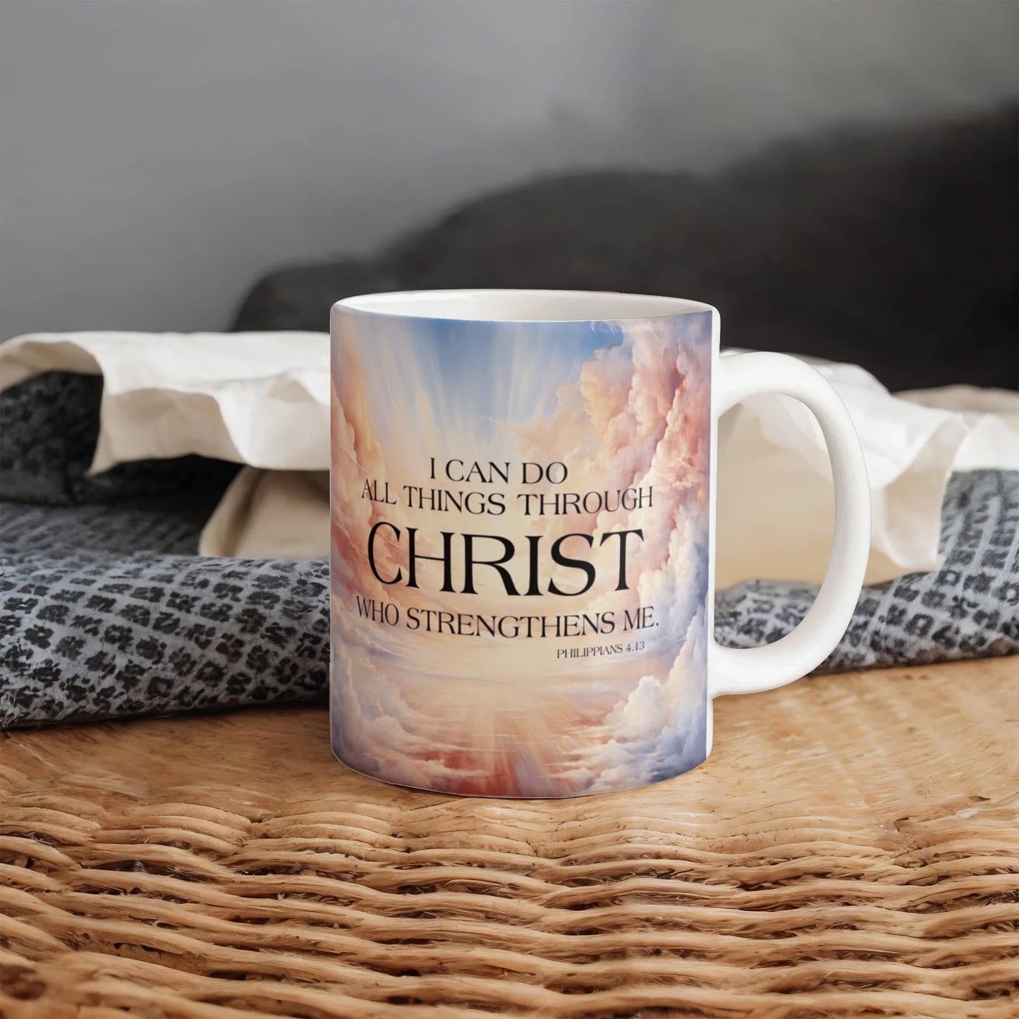 "Faith - I Can Do All Things Through Christ - Ceramic Mug - The Shoppers Outlet
