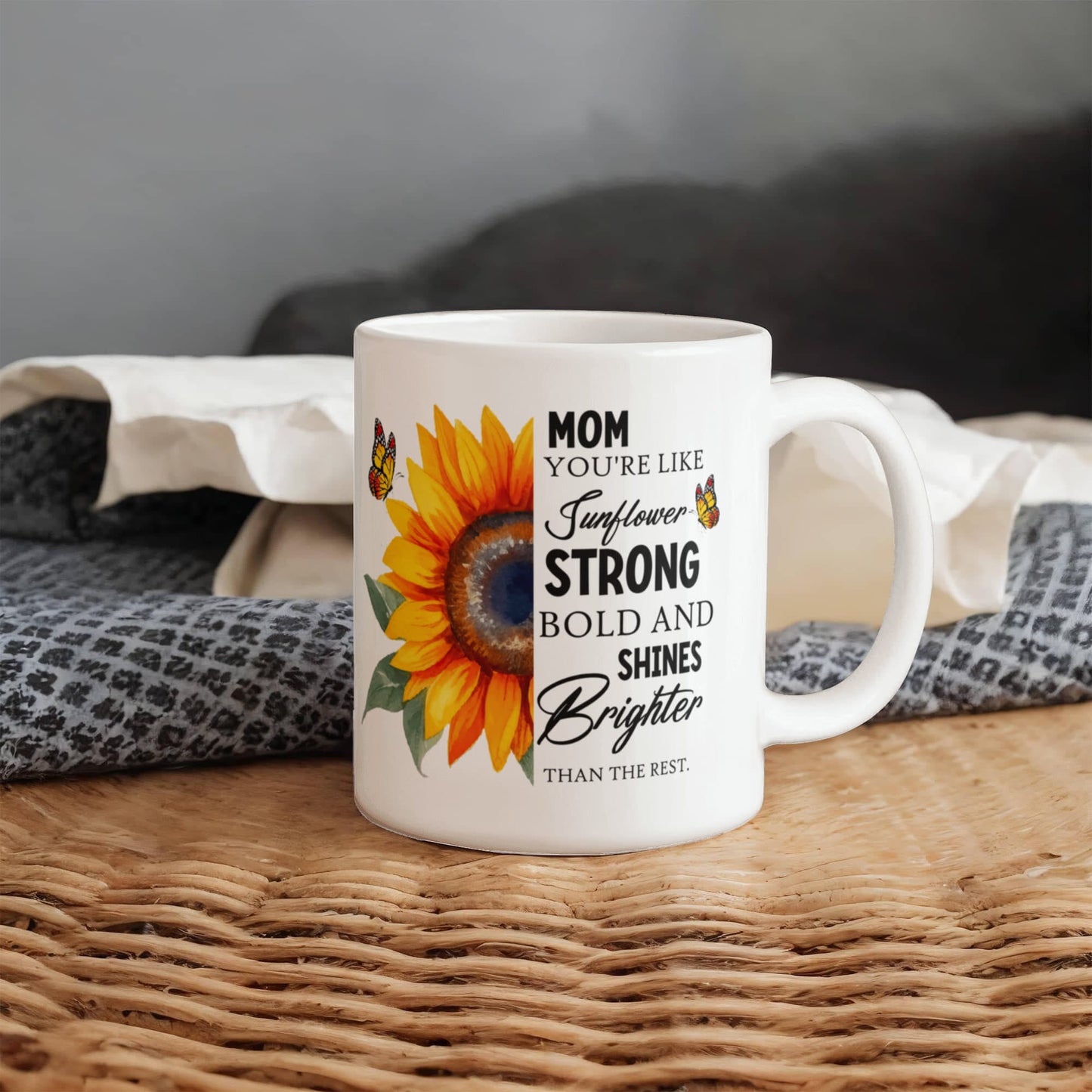 Emotional - Mom You're Like Sunflower - Ceramic Mug - The Shoppers Outlet
