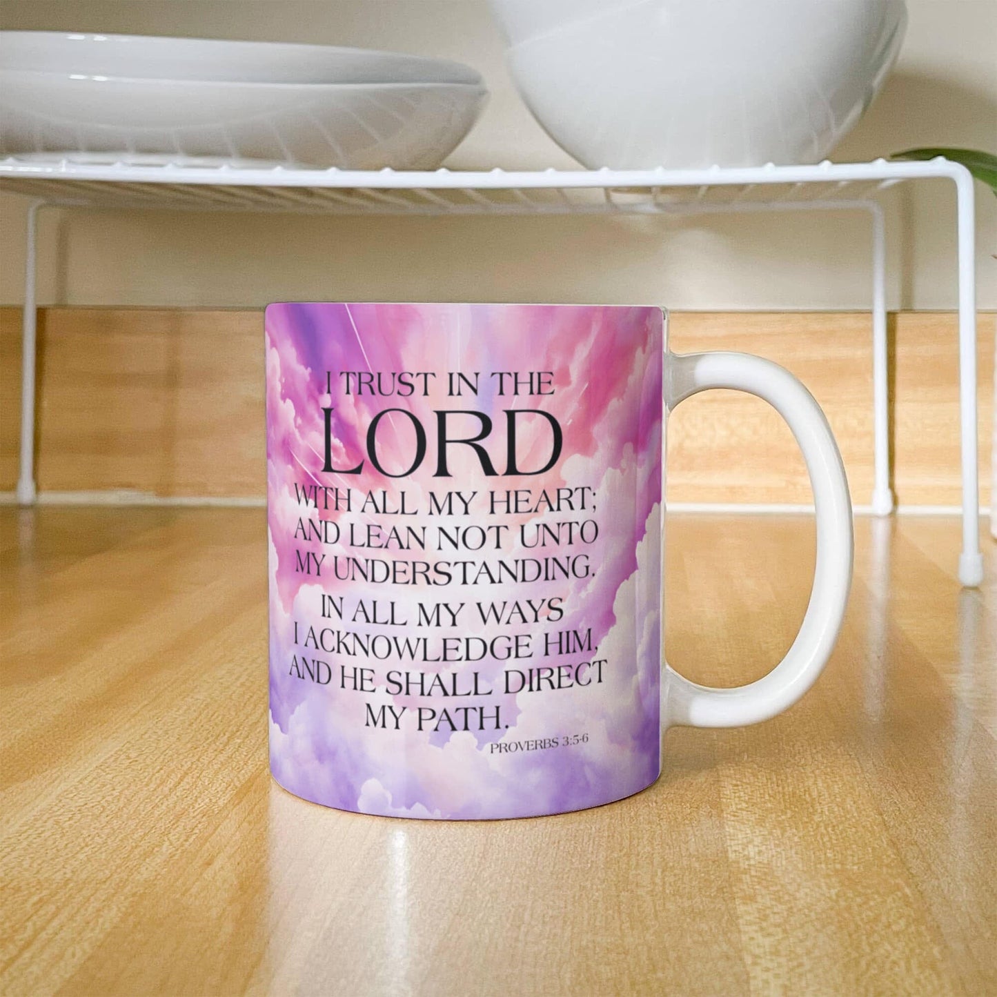 Faith - I Trust In The Lord - Proverbs 3:5-6 - Ceramic Mug - The Shoppers Outlet
