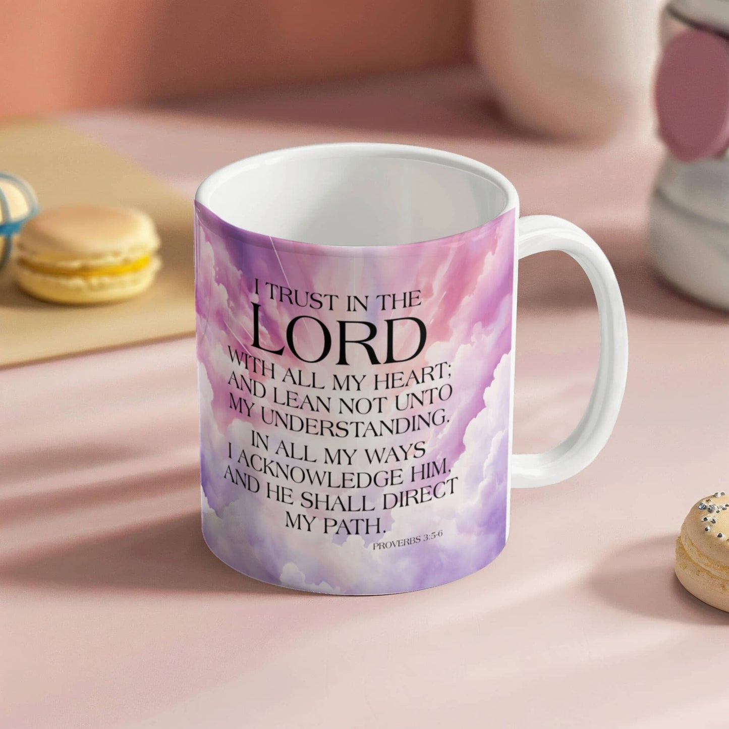 Faith - I Trust In The Lord - Proverbs 3:5-6 - Ceramic Mug - The Shoppers Outlet