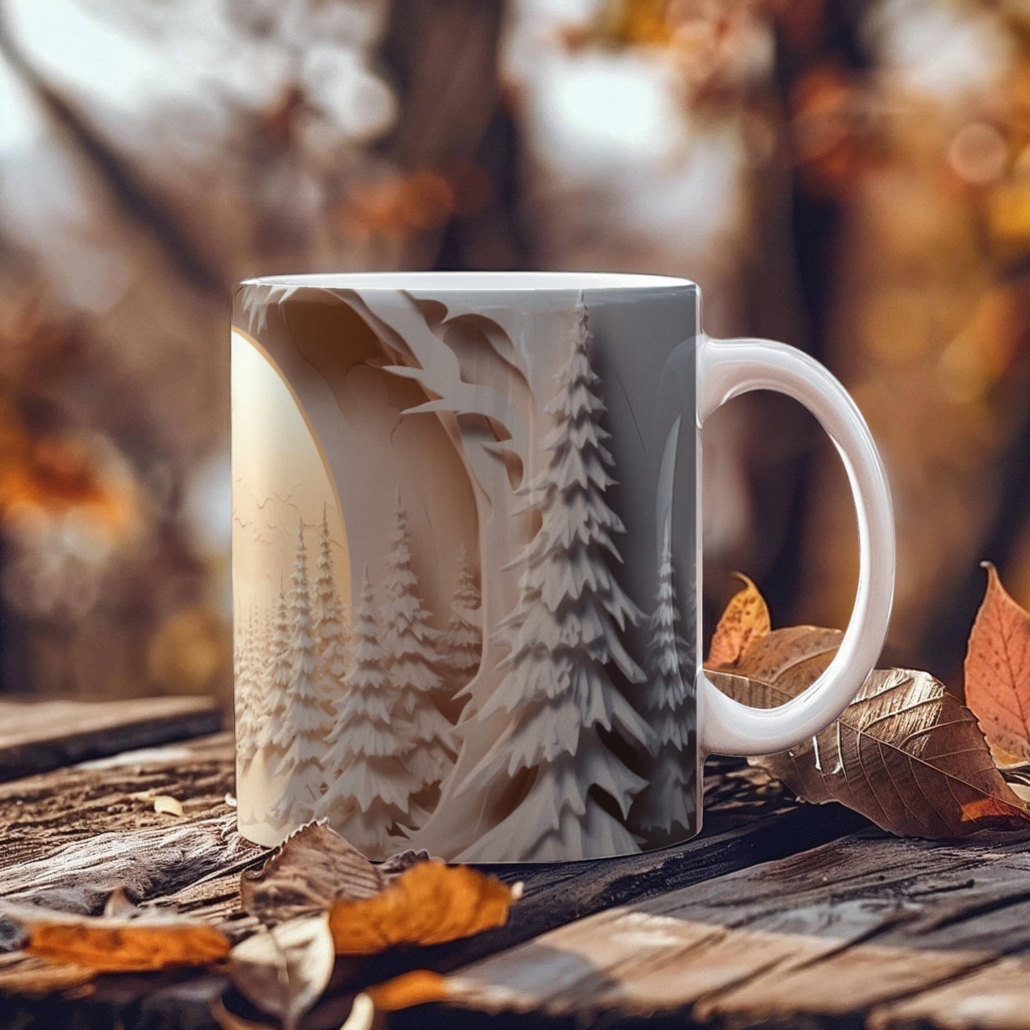 White Snow Winter Mug - Ceramic Mug - The Shoppers Outlet