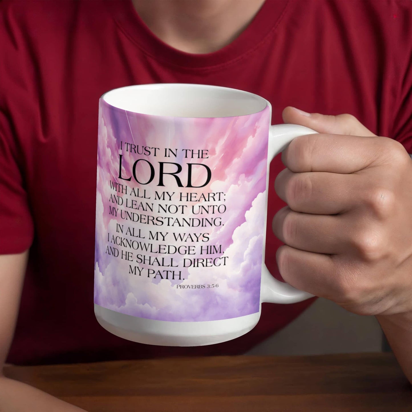 Faith - I Trust In The Lord - Proverbs 3:5-6 - Ceramic Mug - The Shoppers Outlet