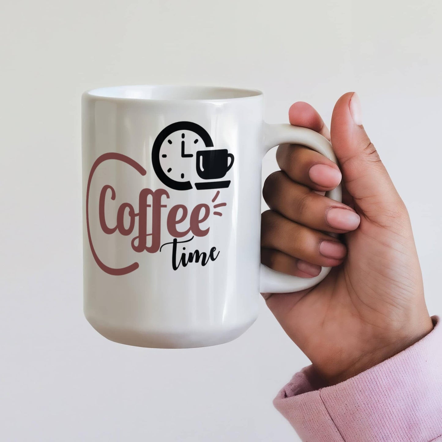 Classic Coffee Time Mug - Ceramic Mug - The Shoppers Outlet