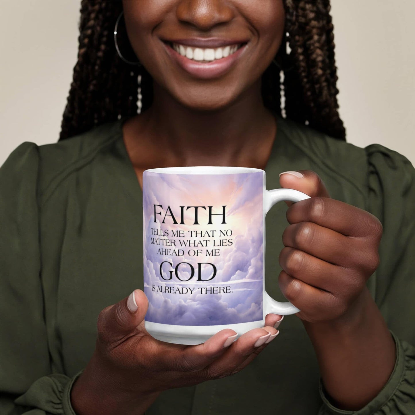 Faith - Tells Me That No Matter What - Ceramic Mug - The Shoppers Outlet
