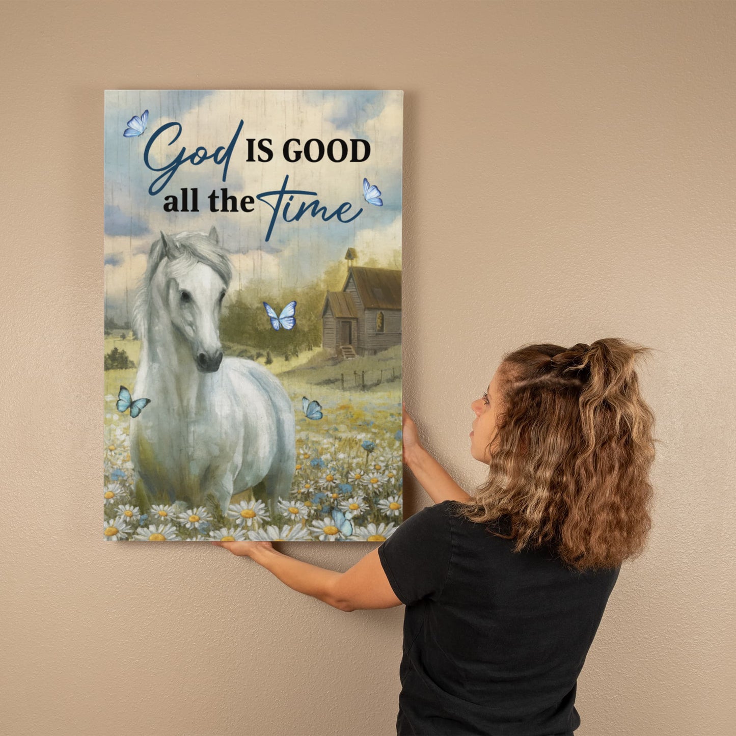 Faith - God Is Good All The Time - Gallery Wrapped Canvas Prints - The Shoppers Outlet