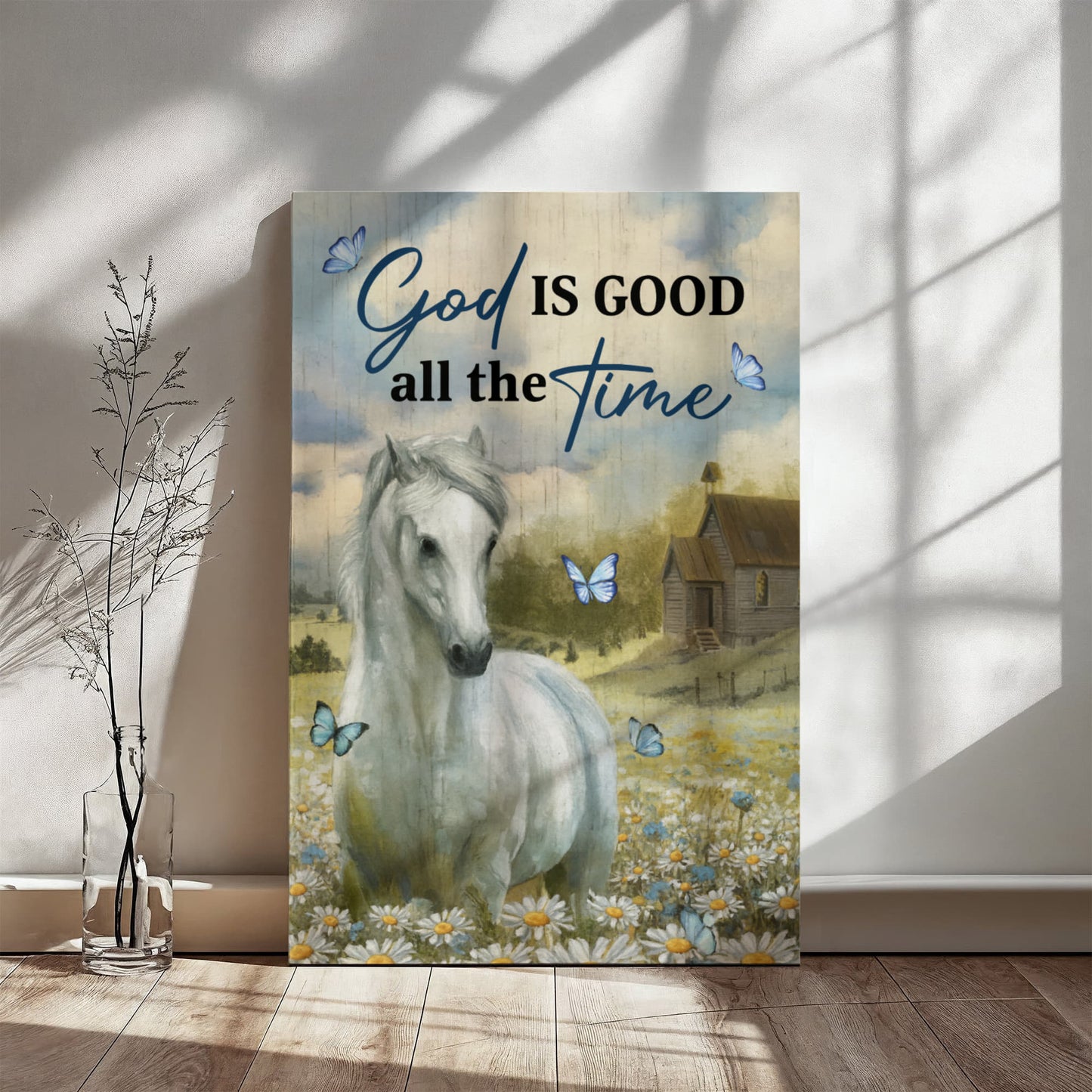 Faith - God Is Good All The Time - Gallery Wrapped Canvas Prints - The Shoppers Outlet