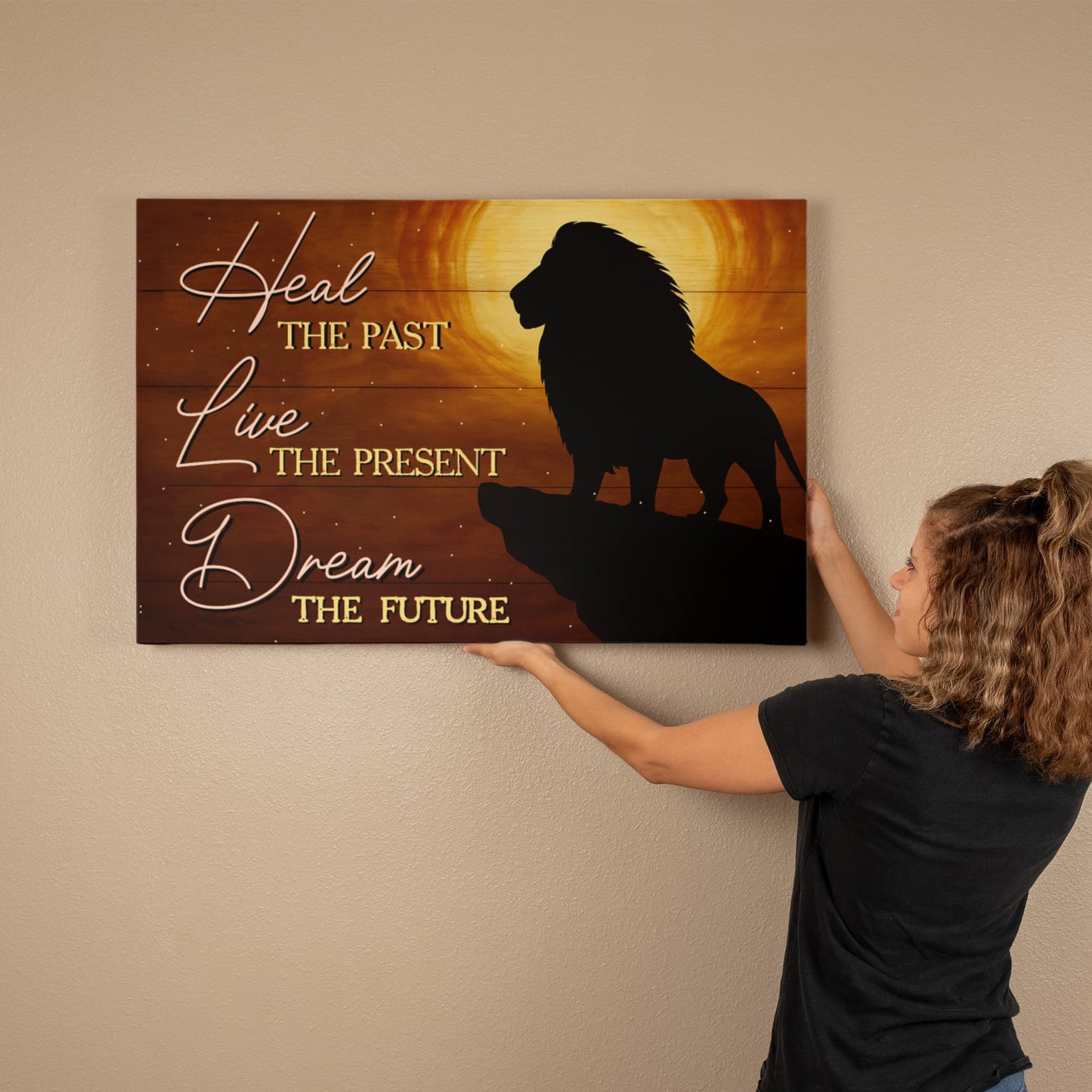 Faith- Heal - Live - Dream - Gallery Wrapped Canvas Prints - The Shoppers Outlet