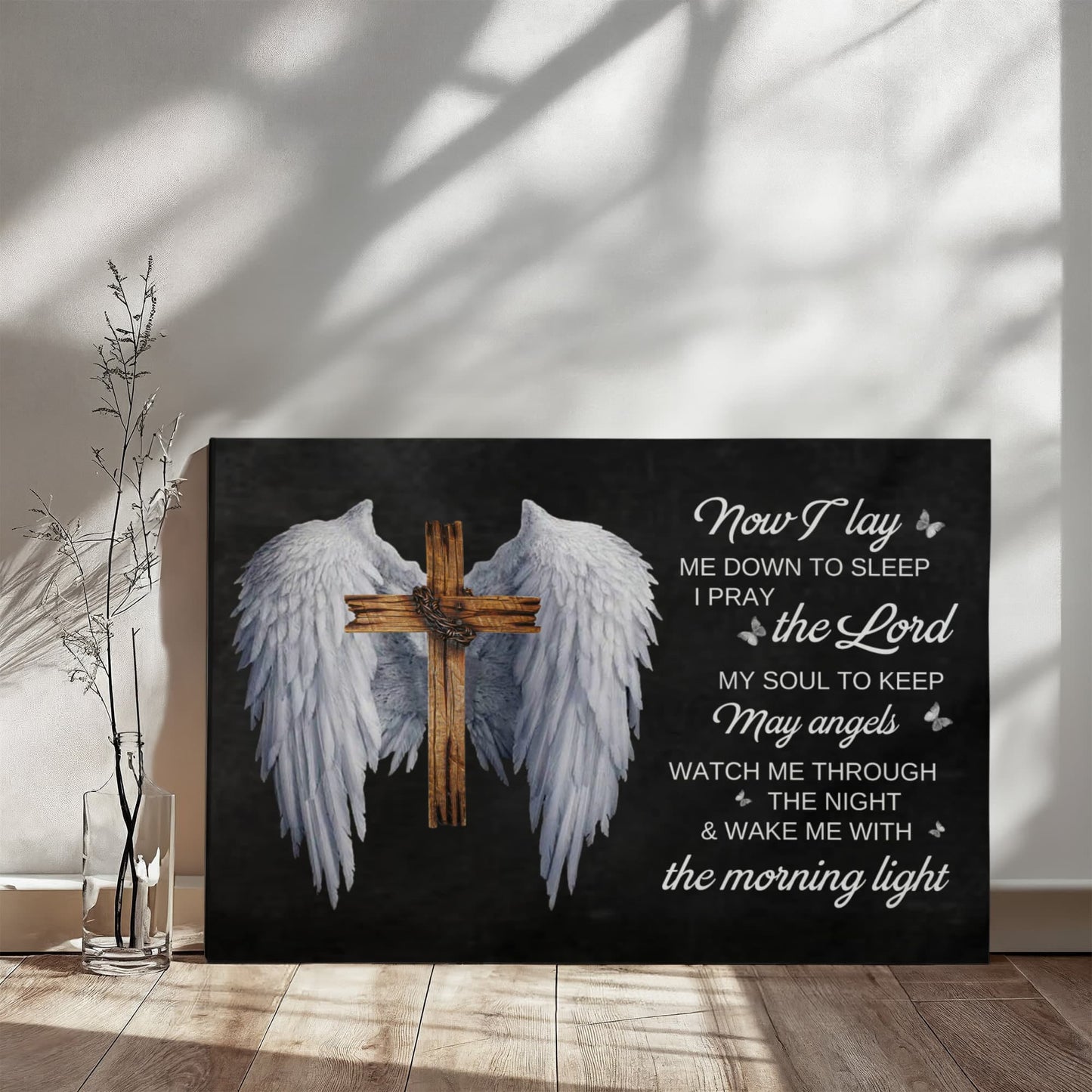 Inspirational - Now I Lay Down To Sleep - Galley Wrapped Canvas Prints - The Shoppers Outlet