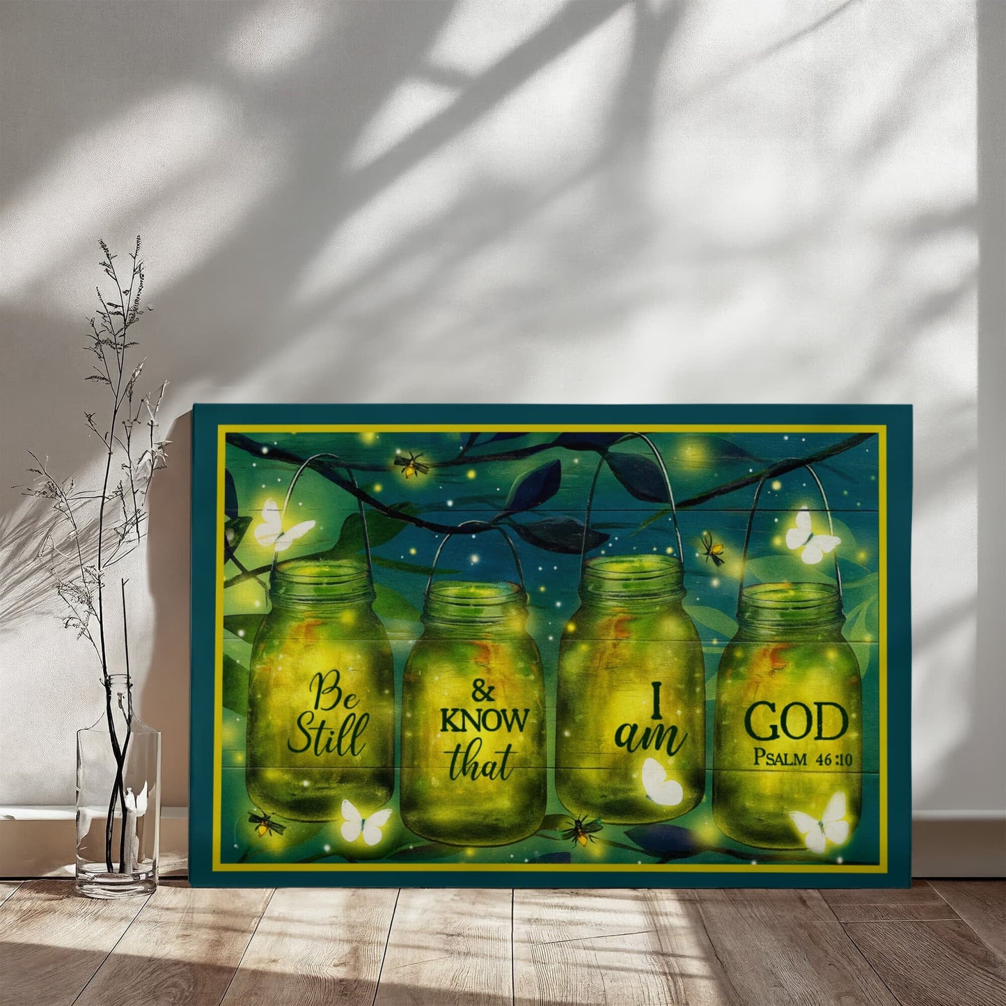 Know That I Am God - PSALM 46:10 - Gallery Wrapped Canvas Prints - The Shoppers Outlet
