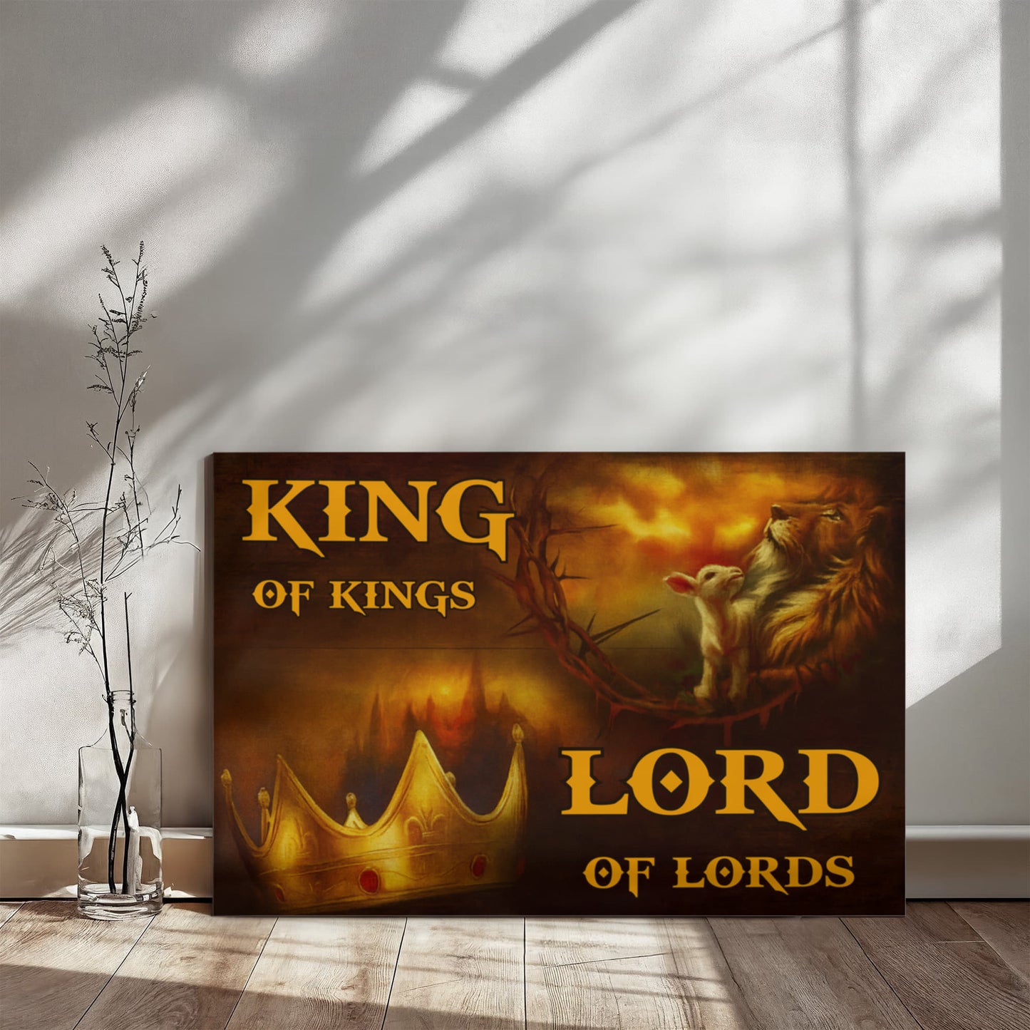 King Of Kings - Lord Of Lords -Gallery Wrapped Canvas Prints - The Shoppers Outlet