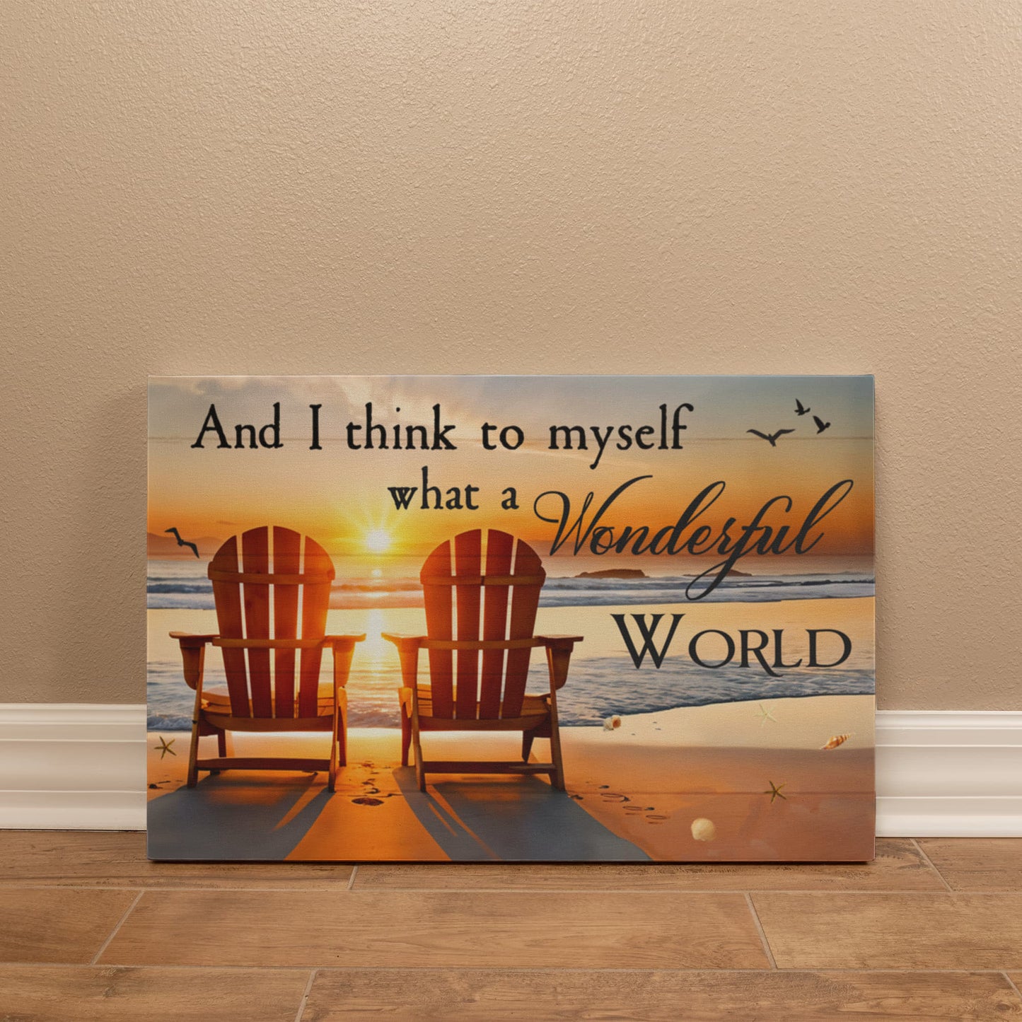 And I Think To Myself - Gallery Wrapped Canvas Prints - The Shoppers Outlet