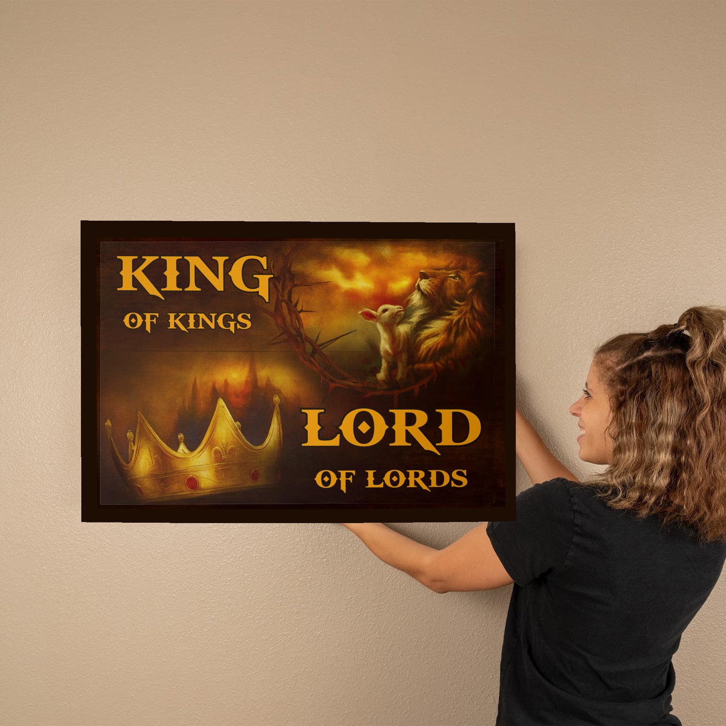 King Of Kings - Lord Of Lords -Gallery Wrapped Canvas Prints - The Shoppers Outlet