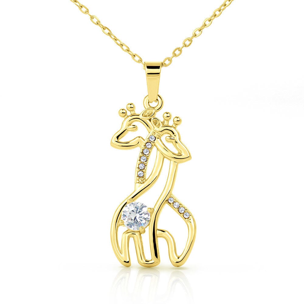 Gift For Wife - I Can Never You Enough - Giraffe Necklace - The Shoppers Outlet