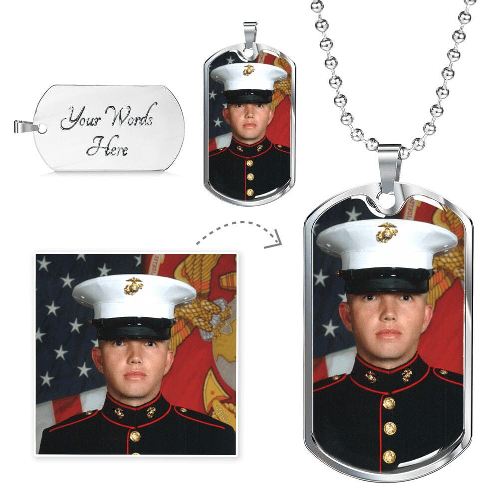 Buyer Photo Upload Dog Tag Necklace - The Shoppers Outlet