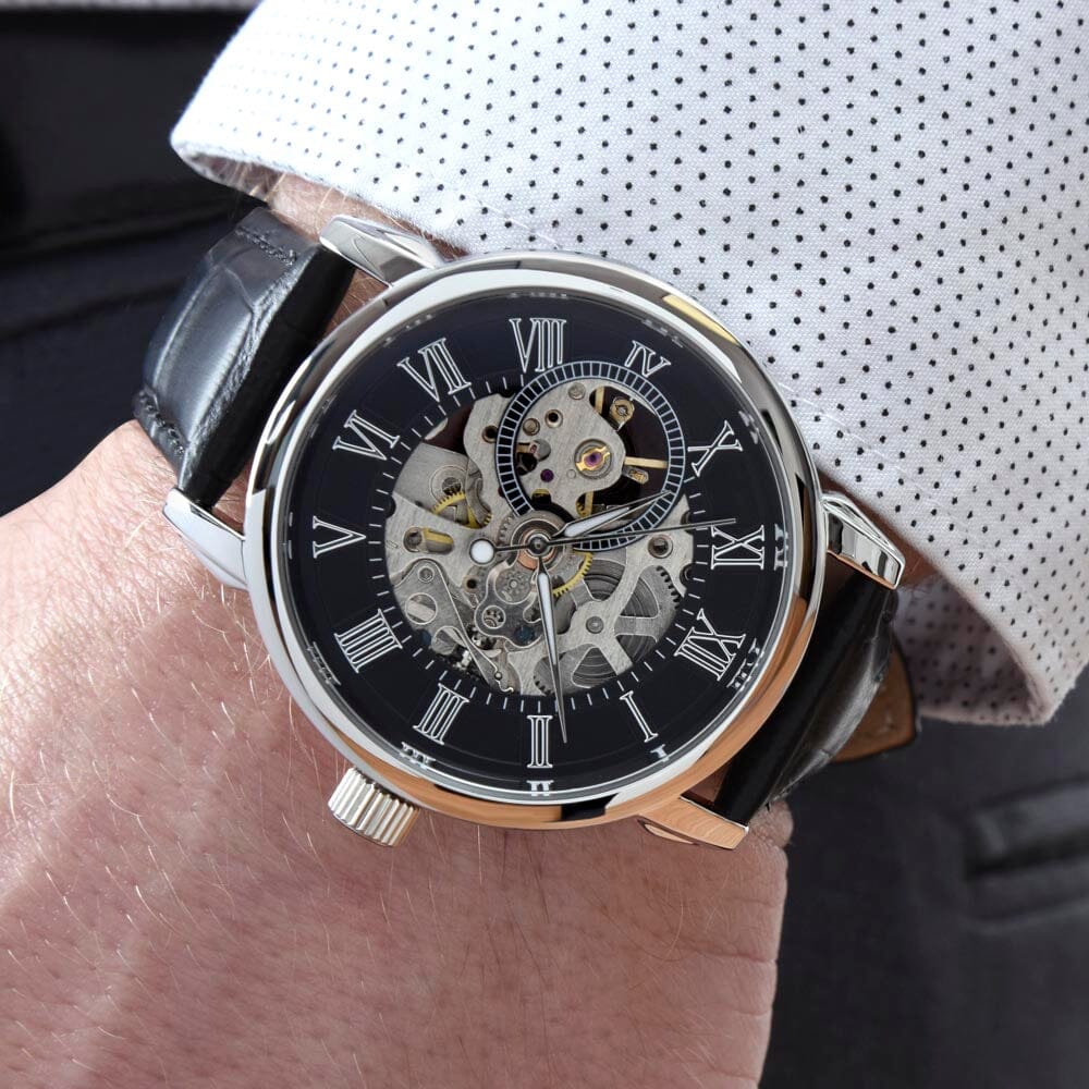 Gift For Husband - I Made The Right Choice - Happy Anniversary - Openwork Watch - The Shoppers Outlet