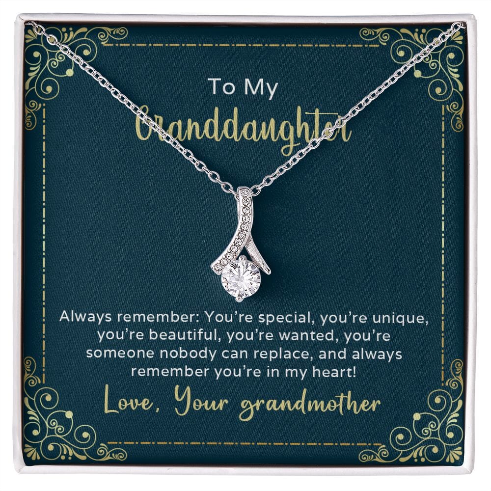 Gift For Granddaughter - Always Remember You're Special - Alluring Beauty Necklace - The Shoppers Outlet