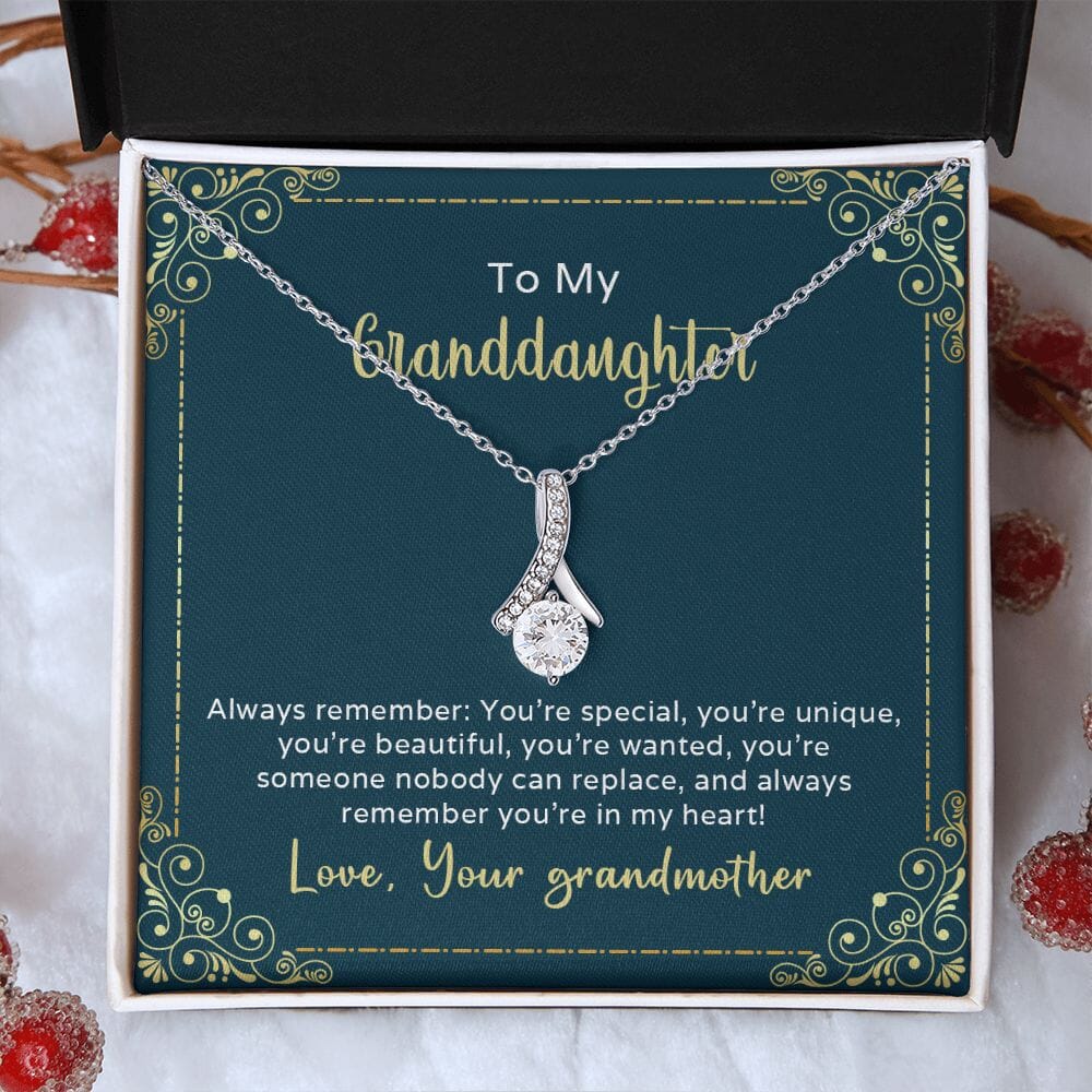 Gift For Granddaughter - Always Remember You're Special - Alluring Beauty Necklace - The Shoppers Outlet