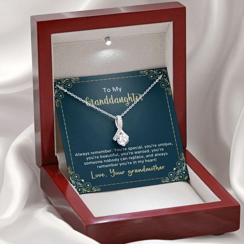 Gift For Granddaughter - Always Remember You're Special - Alluring Beauty Necklace - The Shoppers Outlet