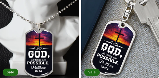 Faith You Can Carry Anywhere – Discover Our Christian Graphic Dog Tag Collection