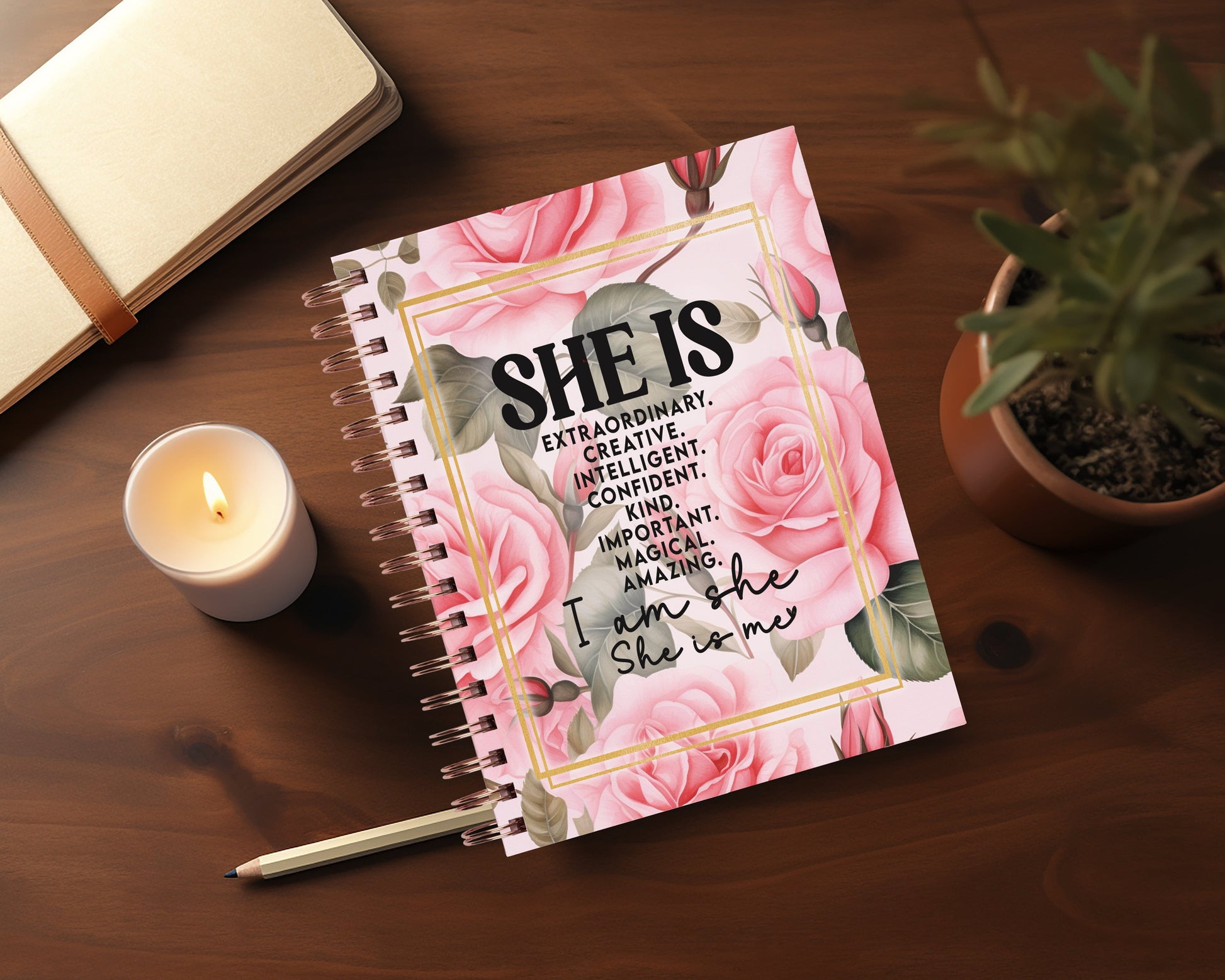 Inspirational - I Am She She Is Me - Spiral Notebook - The Shoppers Outlet
