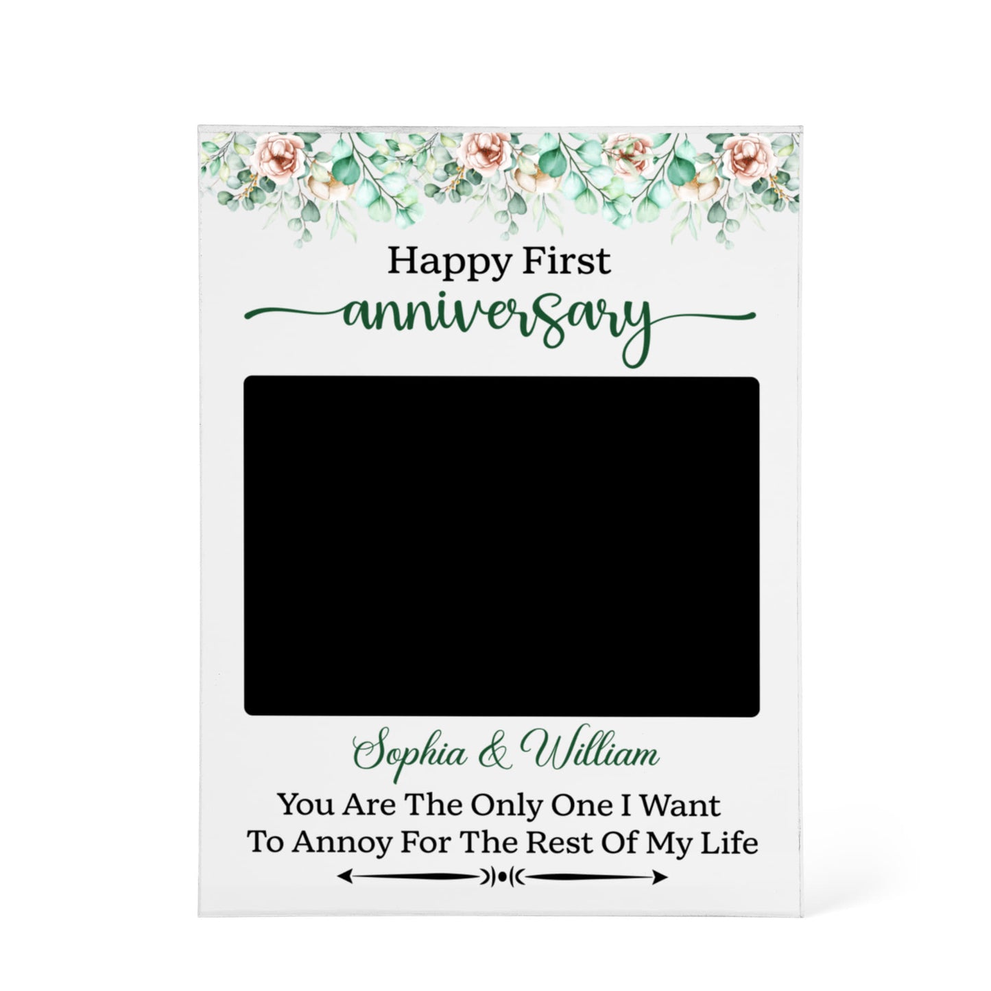 Romantic Love Quote Gift for Husband and Wife - Personalized Acrylic Plaque - The Shoppers Outlet