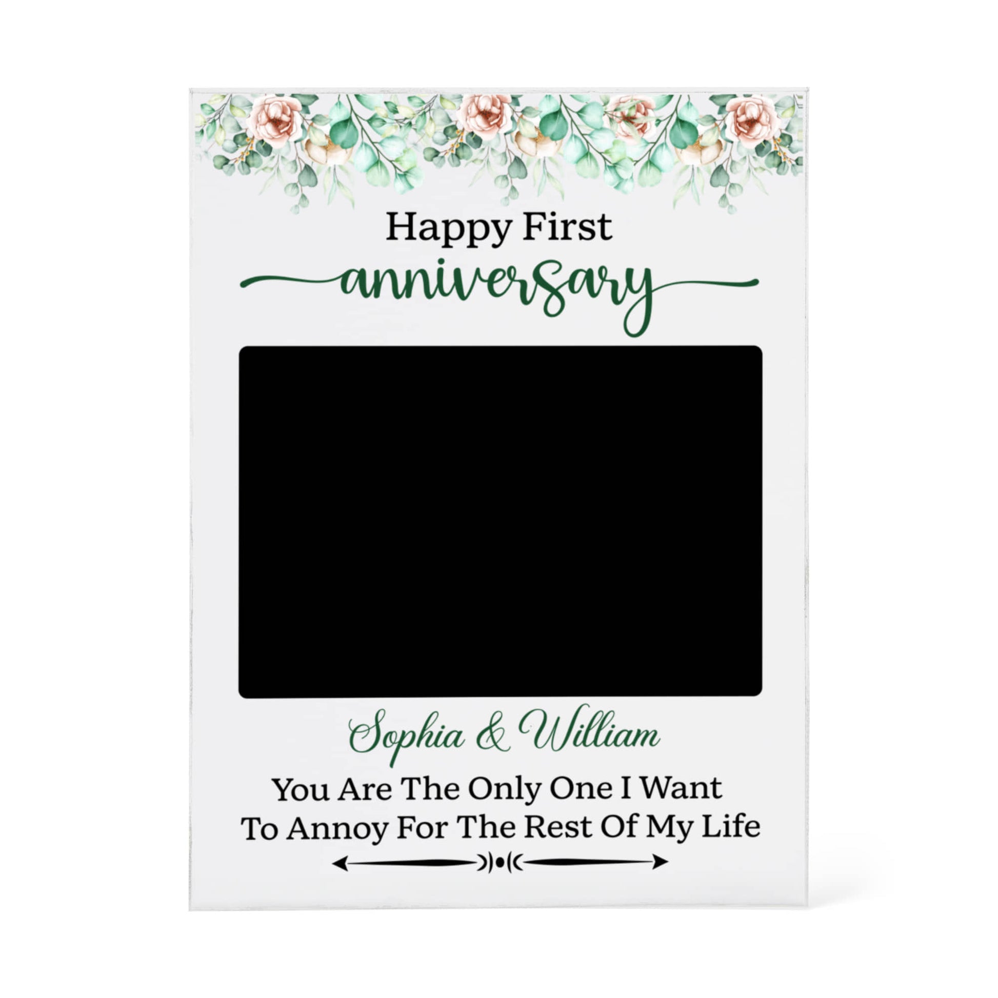 Romantic Love Quote Gift for Husband and Wife - Personalized Acrylic Plaque - The Shoppers Outlet