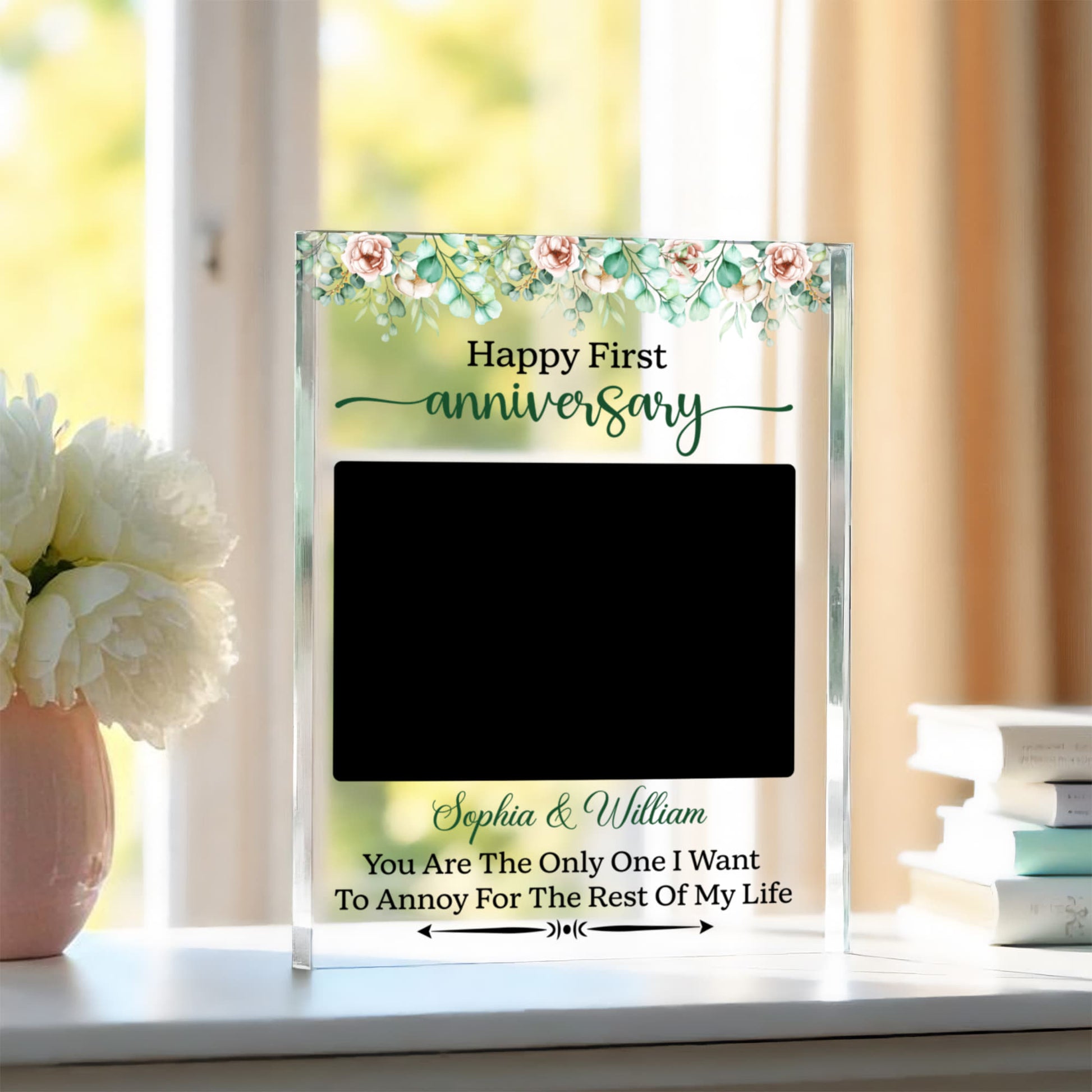 Romantic Love Quote Gift for Husband and Wife - Personalized Acrylic Plaque - The Shoppers Outlet