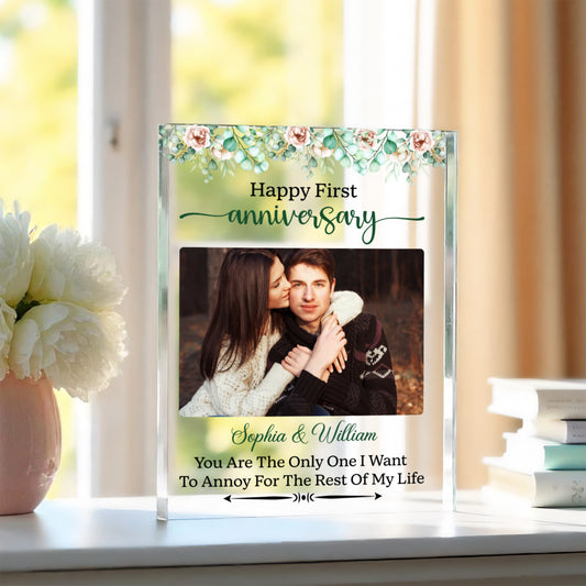 Romantic Love Quote Gift for Husband and Wife - Personalized Acrylic Plaque - The Shoppers Outlet