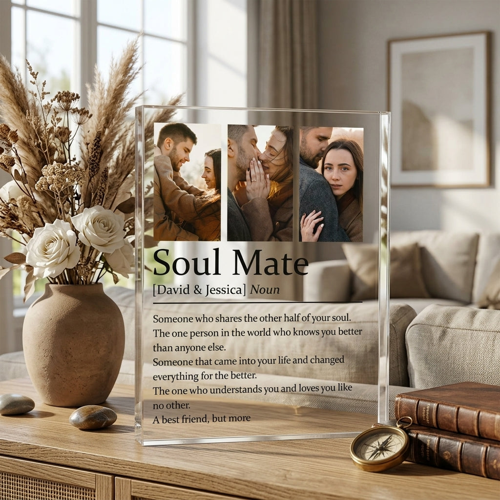 Soulmate Definition Poster – Romantic Love Quote Wall Art | Gift for Couples, Anniversary & Valentine’s Day - The Shoppers Outlet