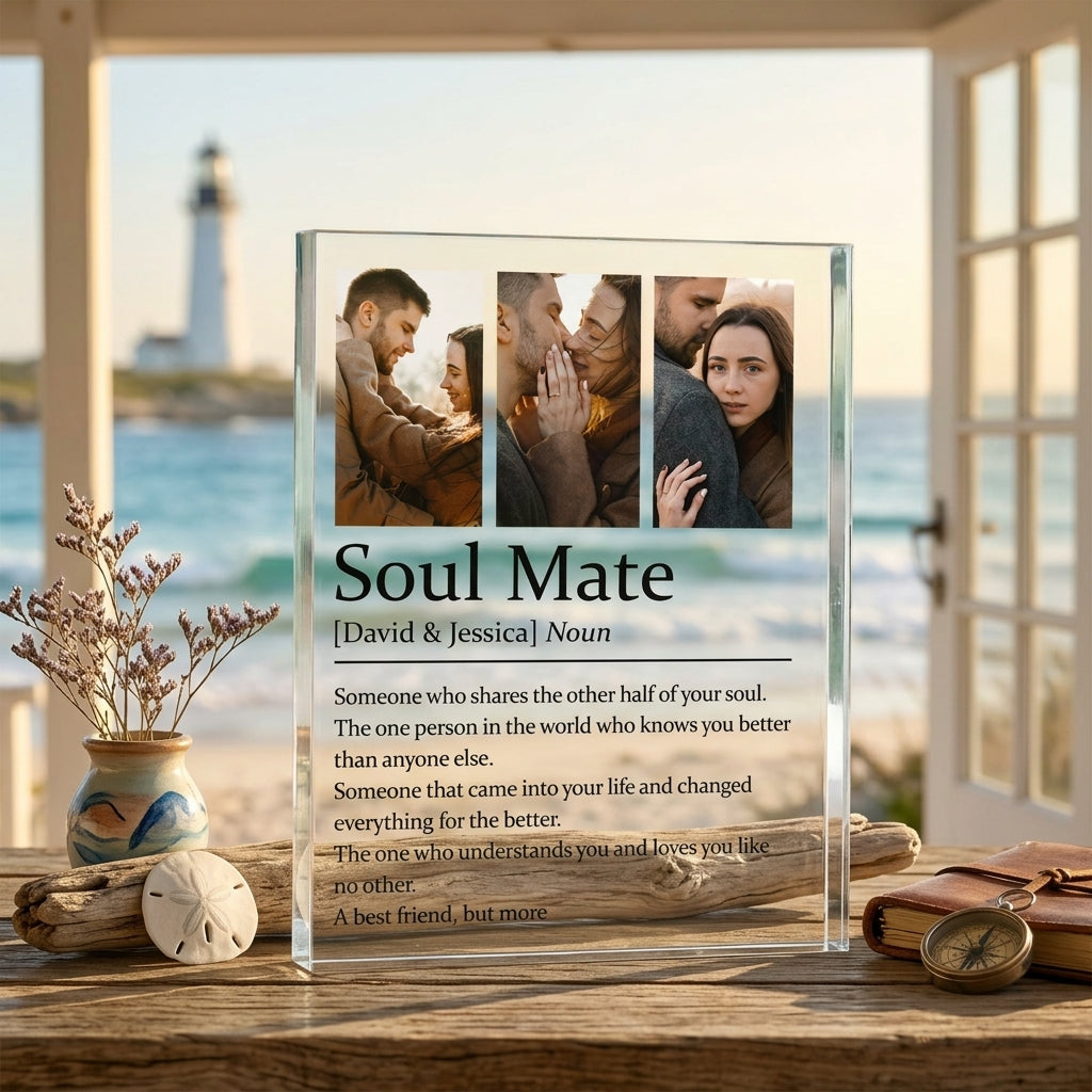Soulmate Definition Poster – Romantic Love Quote Wall Art | Gift for Couples, Anniversary & Valentine’s Day - The Shoppers Outlet