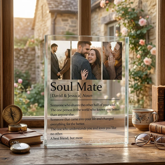 Soulmate Definition Poster – Romantic Love Quote Wall Art | Gift for Couples, Anniversary & Valentine’s Day - The Shoppers Outlet